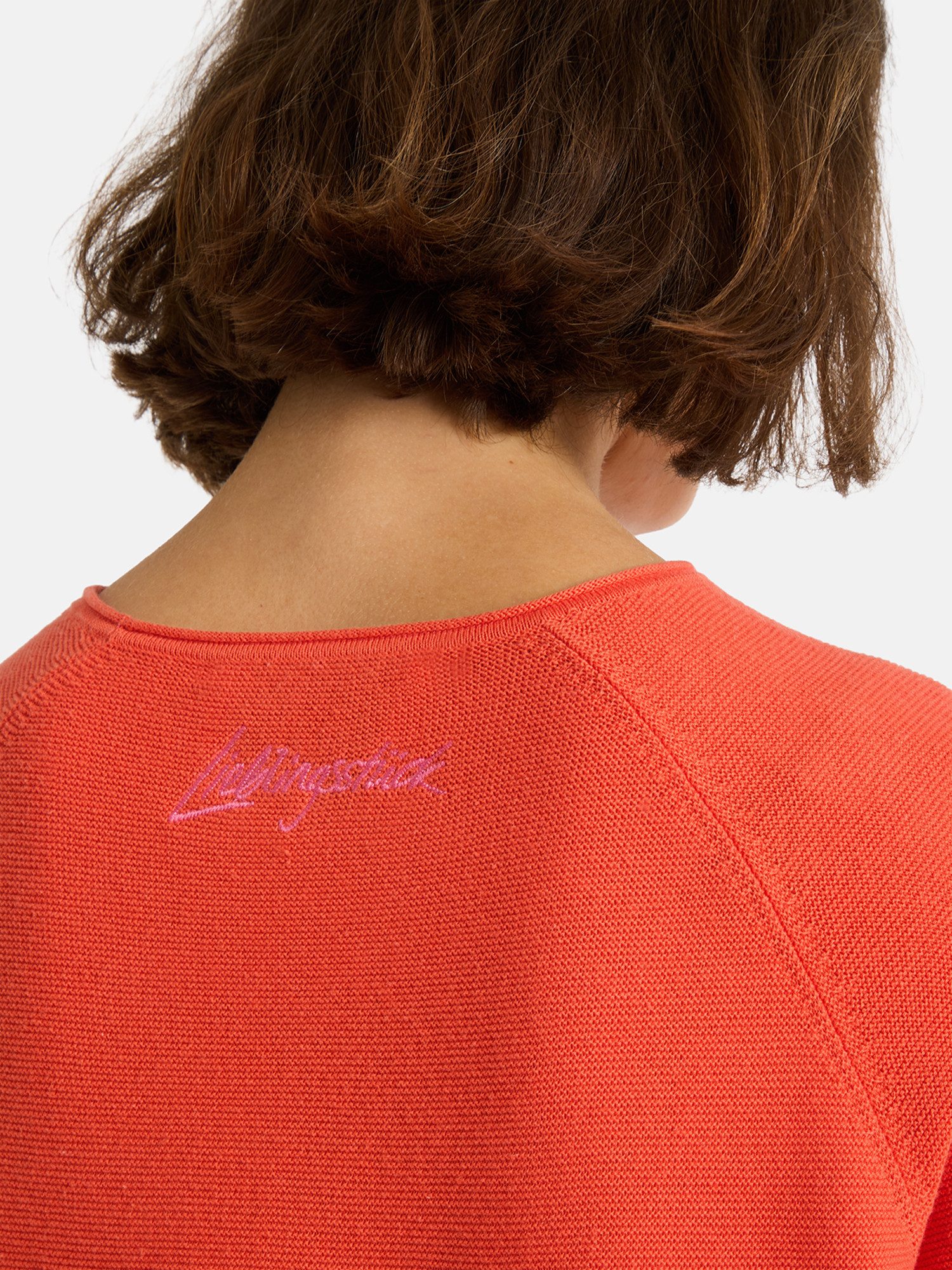 Lieblingsstück Kurzarmpullover KleraEP Halbarm mit Rundhals, unifarben