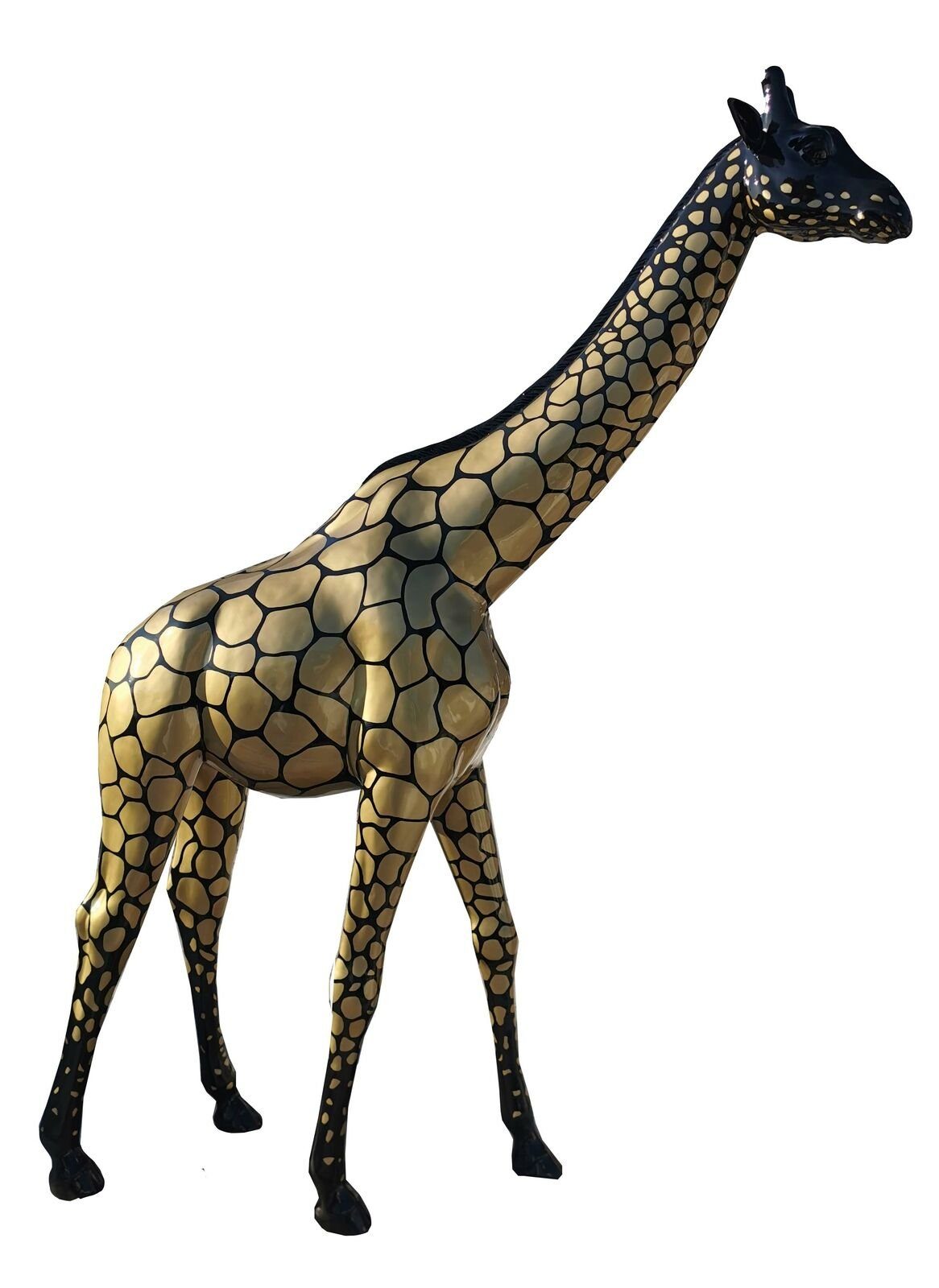 Designer Skulptur Giraffe Garten Figuren Gartenfigur, Statue JVmoebel Dekorationen Moderne