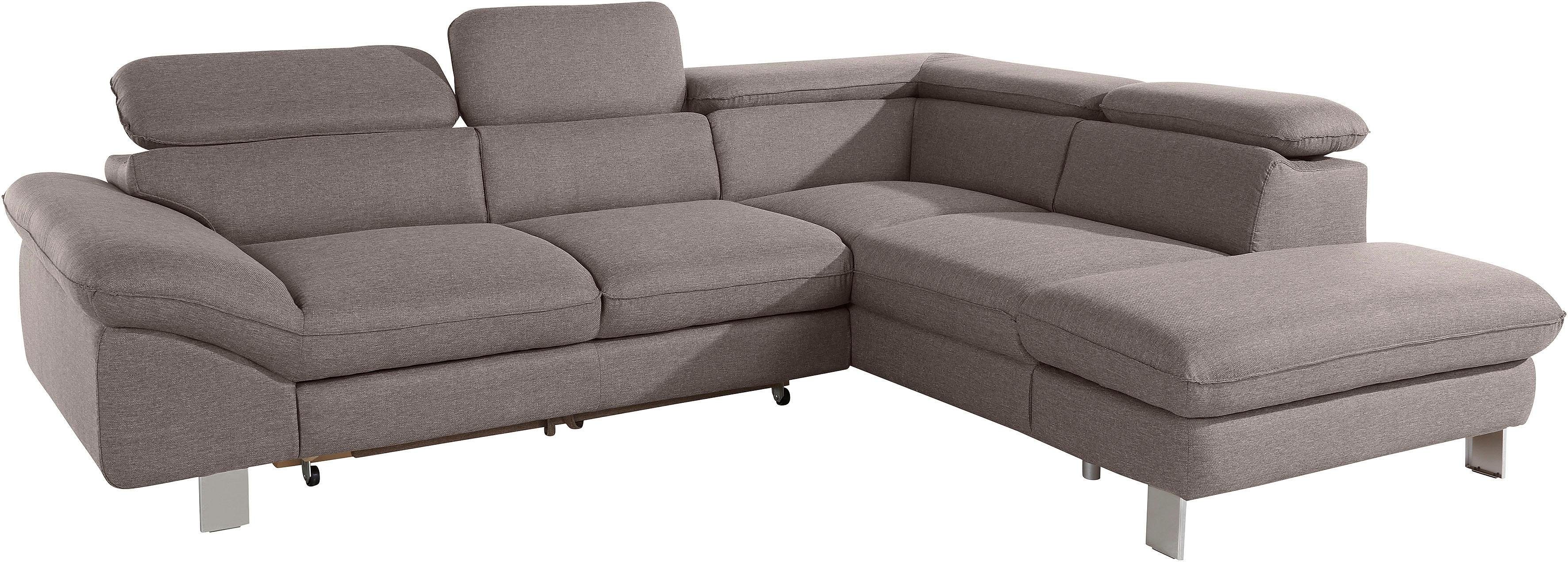 COTTA Ecksofa "Driver L-Form", mit Kopfteilverstellung, wahlweise mit Bettf günstig online kaufen