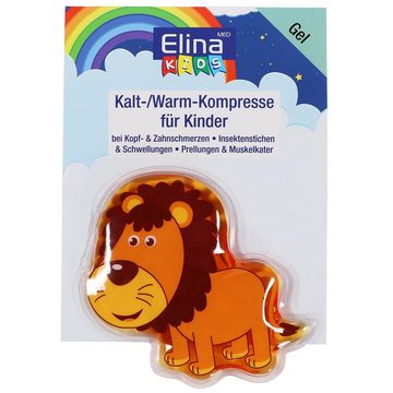 Jean Products Kalt-Warm-Kompresse 3er Set Kinder Kompresse Gel Pad Kids warm kalt Löwe Nilpferd Zebra, 3-tlg., Kältetherapie, Wärmetherapie