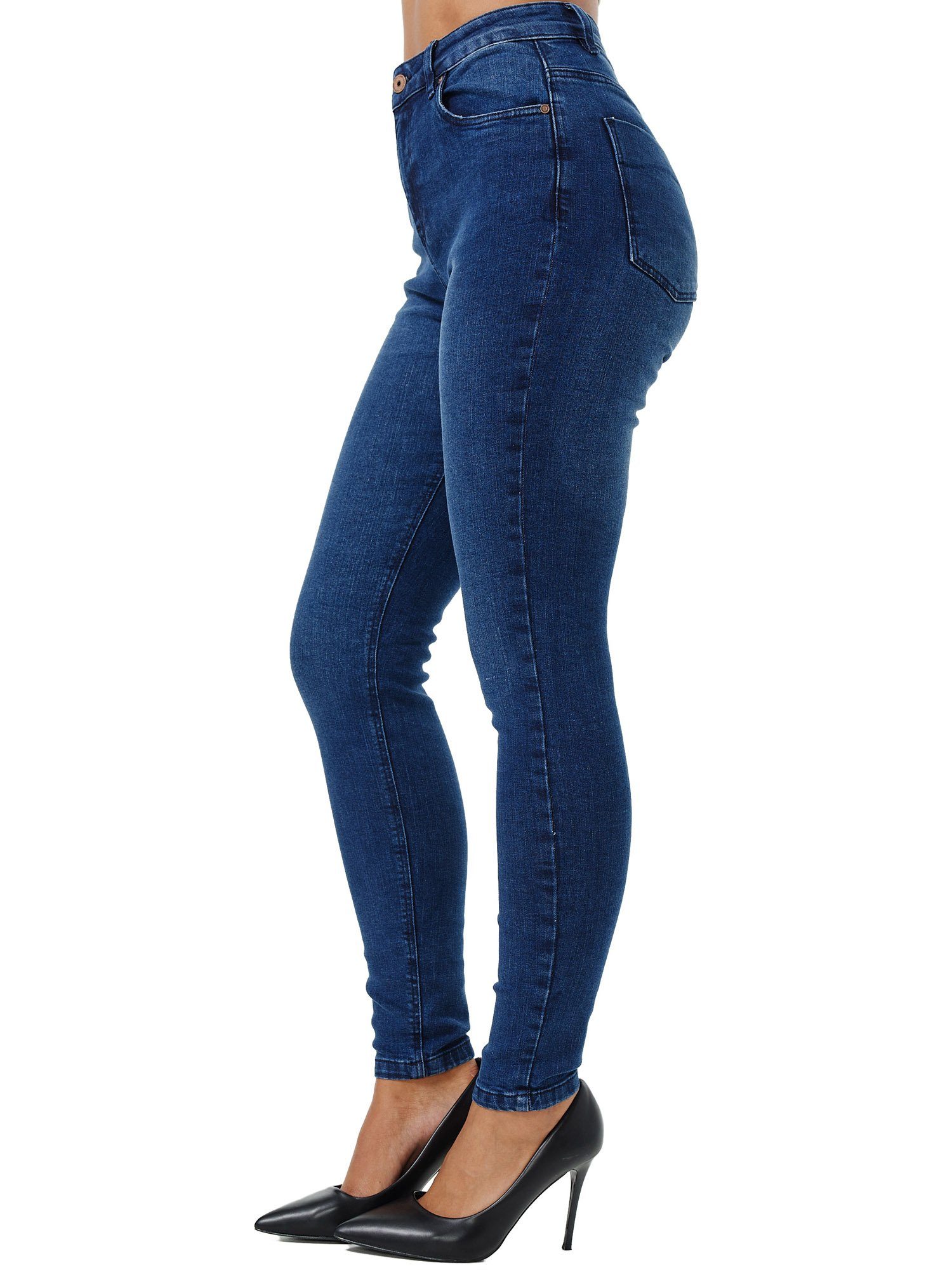 Tazzio High-waist-Jeans F101 Damen Skinny Fit Jeanshose
