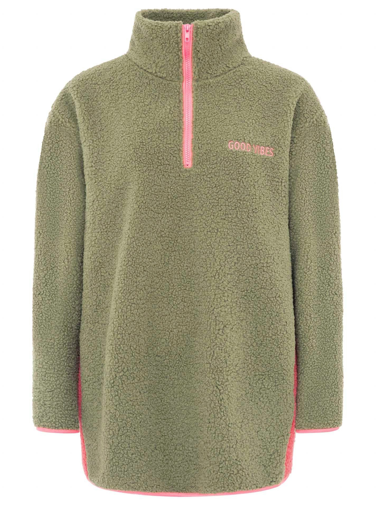 Zwillingsherz Troyer Oversize Teddy-Troyer "Good Vibes"