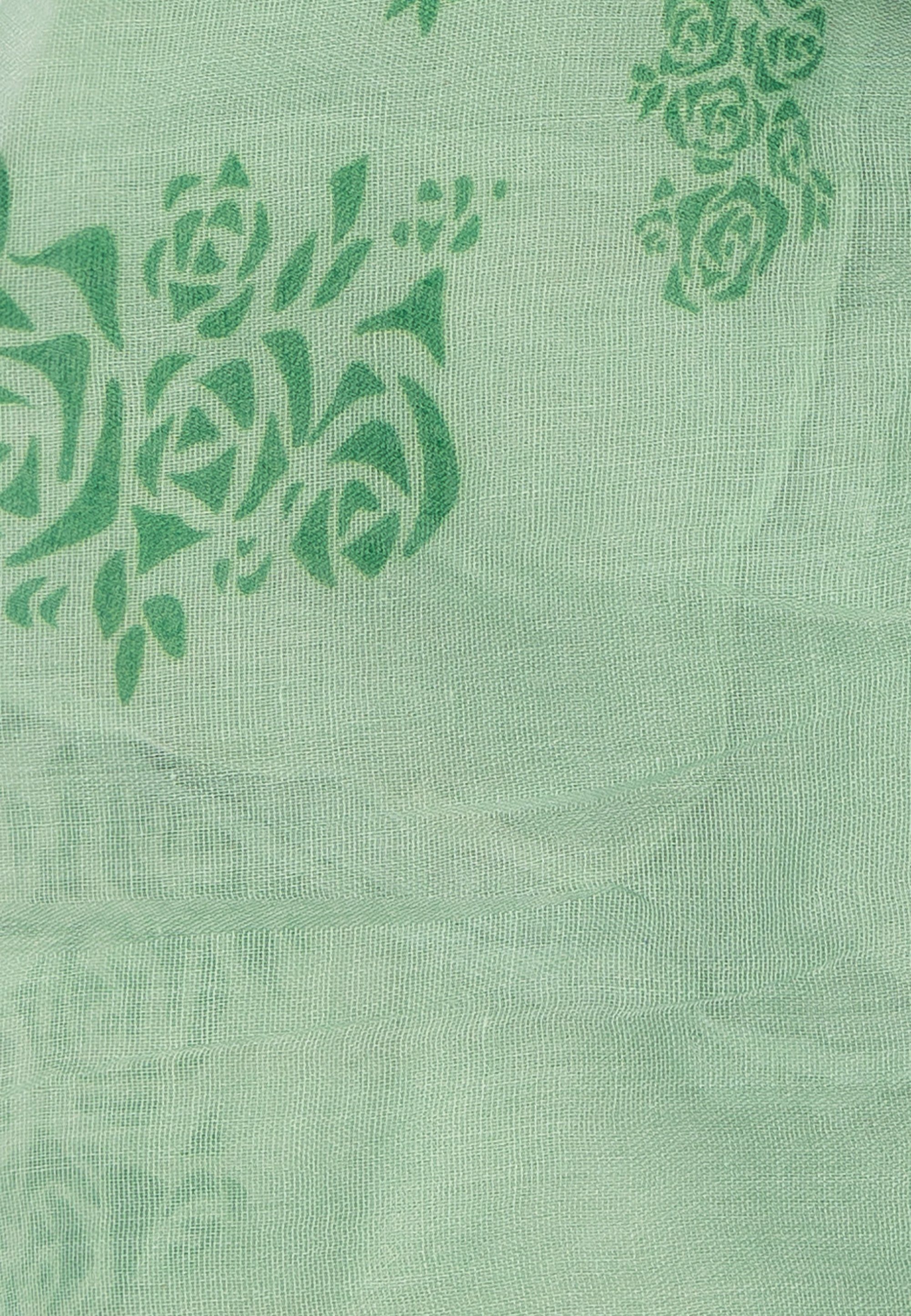 Cassandra Accessoires Rosen-Print Schal mit "Rose", (2er-Set), kreuzförmigem