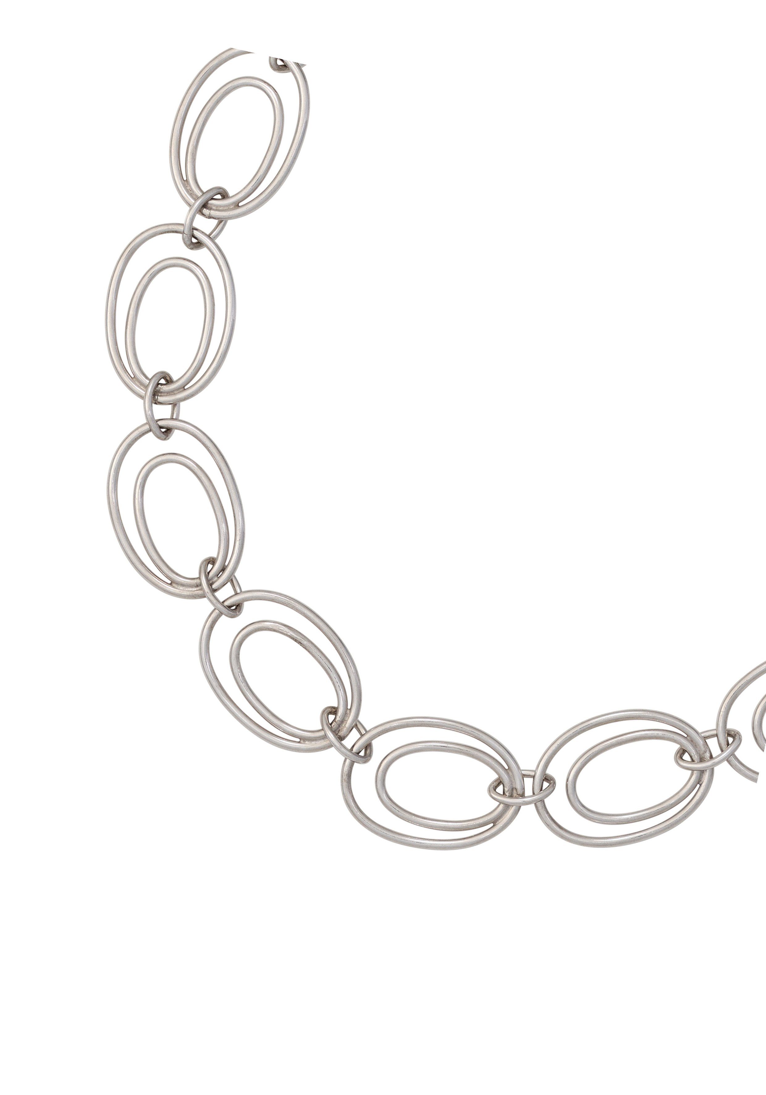 JOBO Statementkette Kette mit großen Gliedern, 925 Silber 64 cm