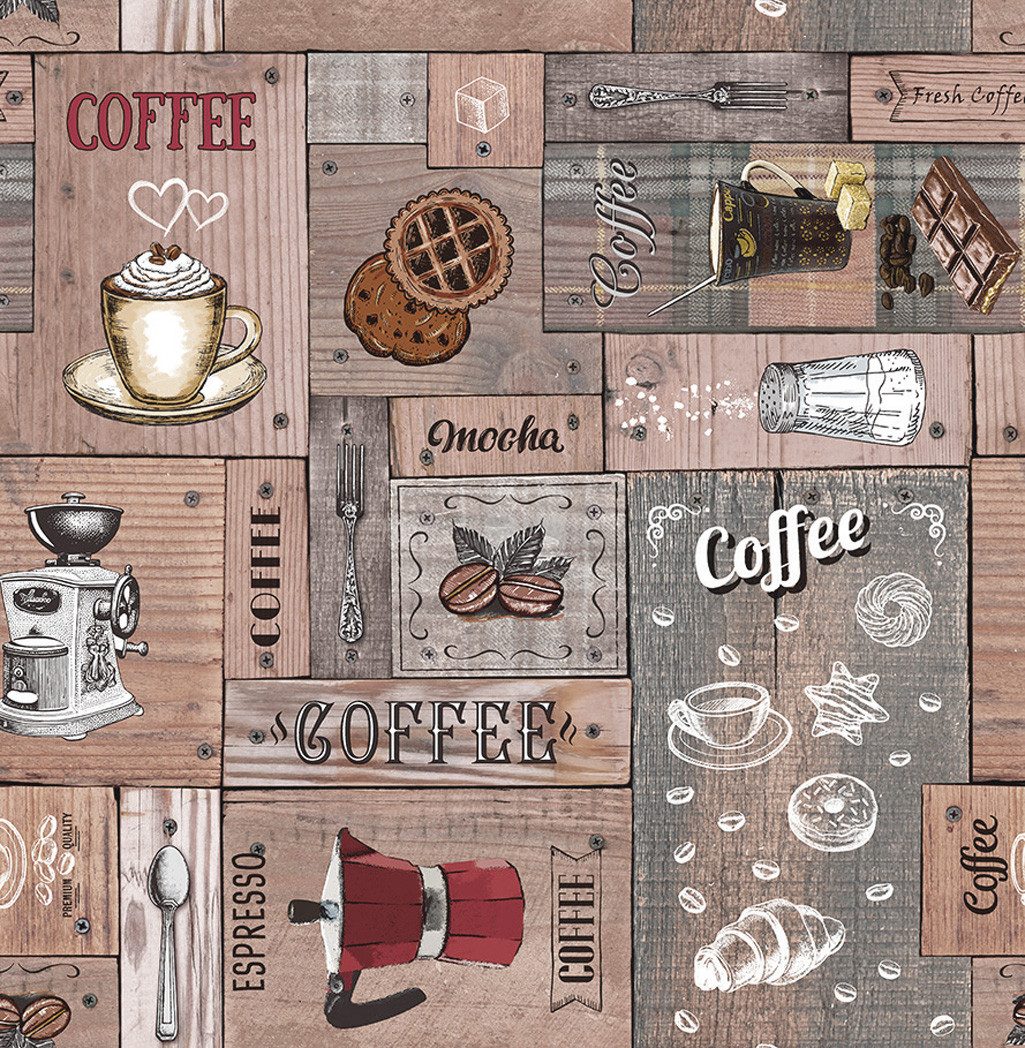 texpot Tischdecke Wachstuch Kaffee Barista Coffee abwischbar (1-tlg)