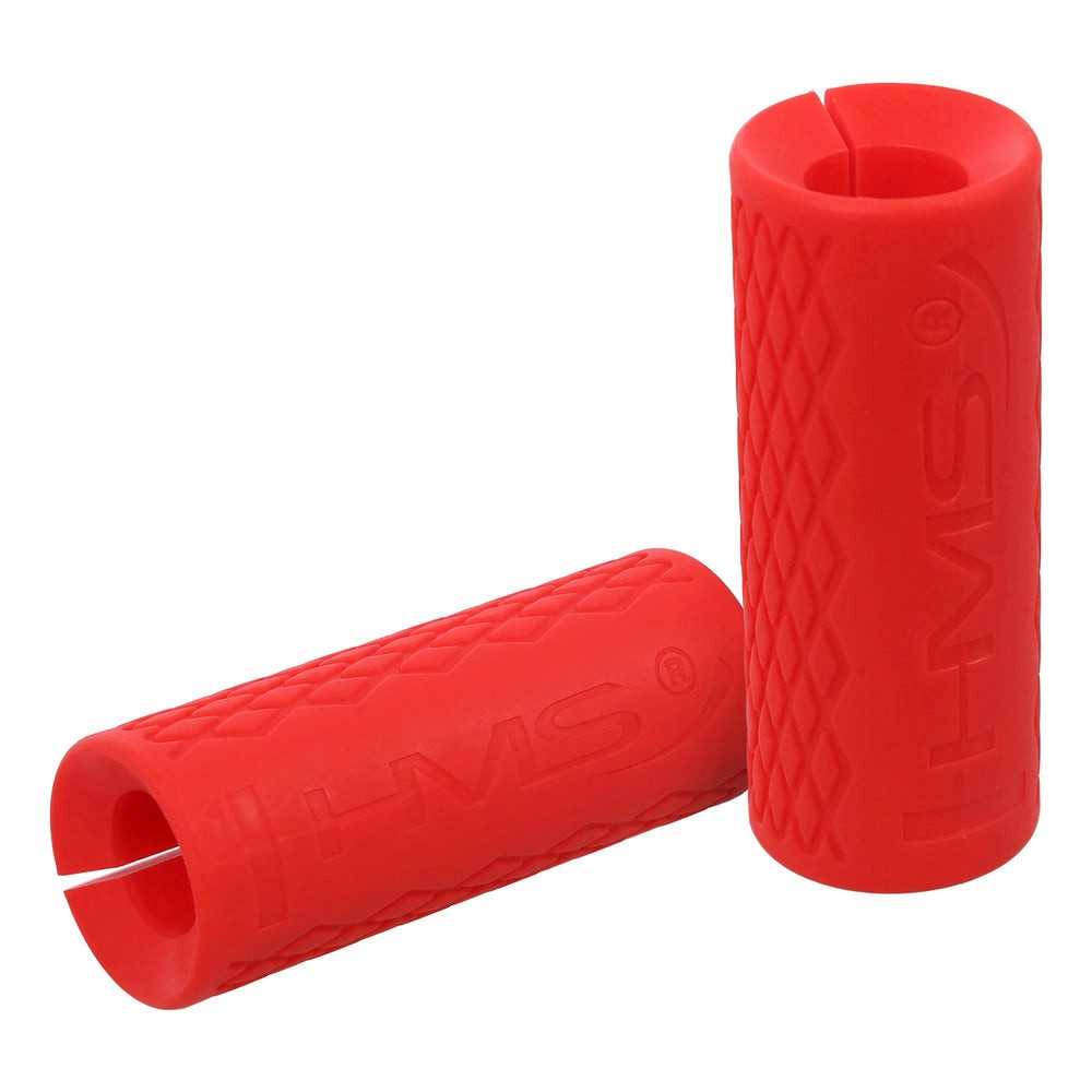 HMS Griff Griffpolster Hantelaufsatz Unterarmtrainer (Spar-Set, 2-St., 12 cm griffig), Silikon, rutschfest, Griffkraft & Unterarme, 2er-Set