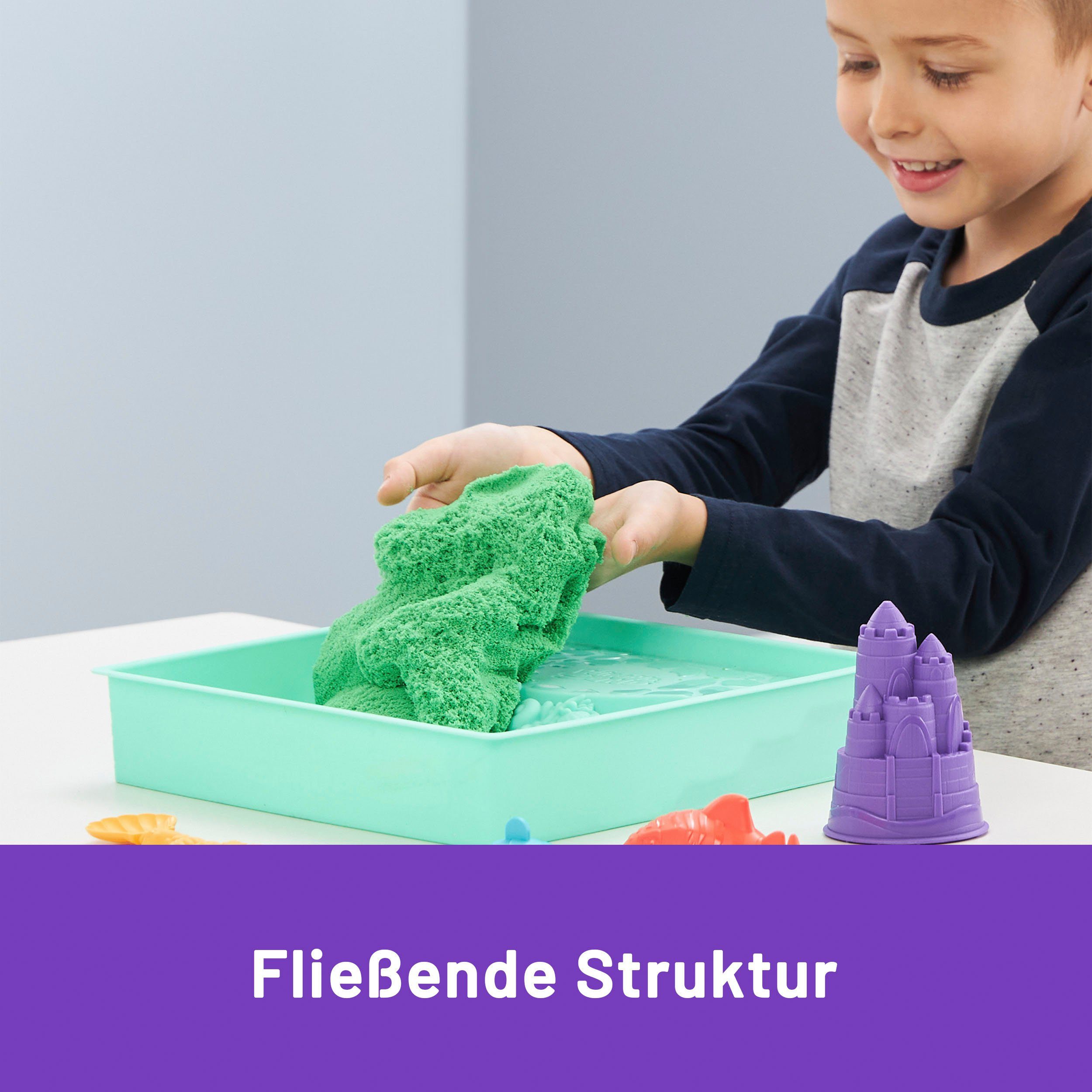 Spin Master Kreativset Kinetic Sand - Box 454 g - Grün – Bild 5 von 5