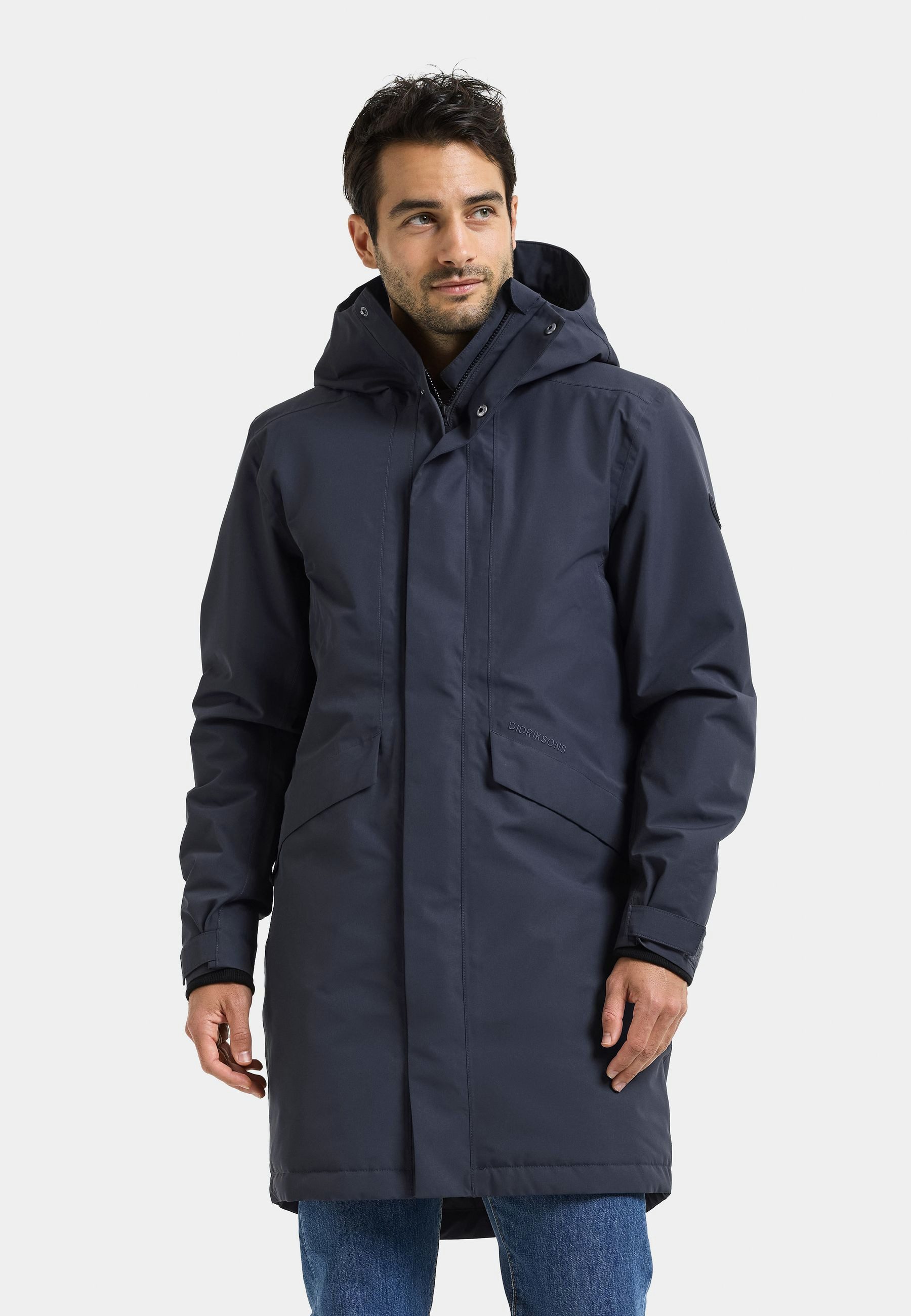Didriksons Winterjacke Herren Wintermantel Wasserdicht KENNY mit Kapuze mit Taschen