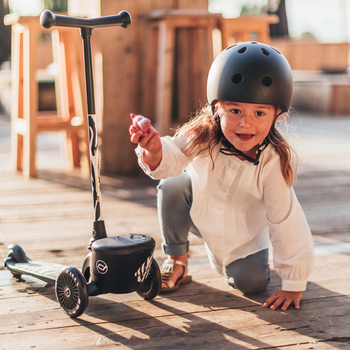 Scoot 2 Lauflernhilfe Reflective Rose Highwaykick Ride and Lifestyle - Scooter Kinderfahrzeug