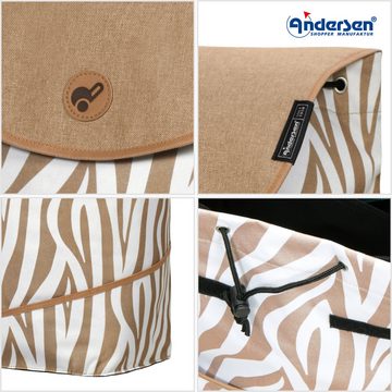 Andersen Einkaufsshopper Royal Shopper mit Tasche Tyra in Zebra oder Leo, 5 Speichenrad