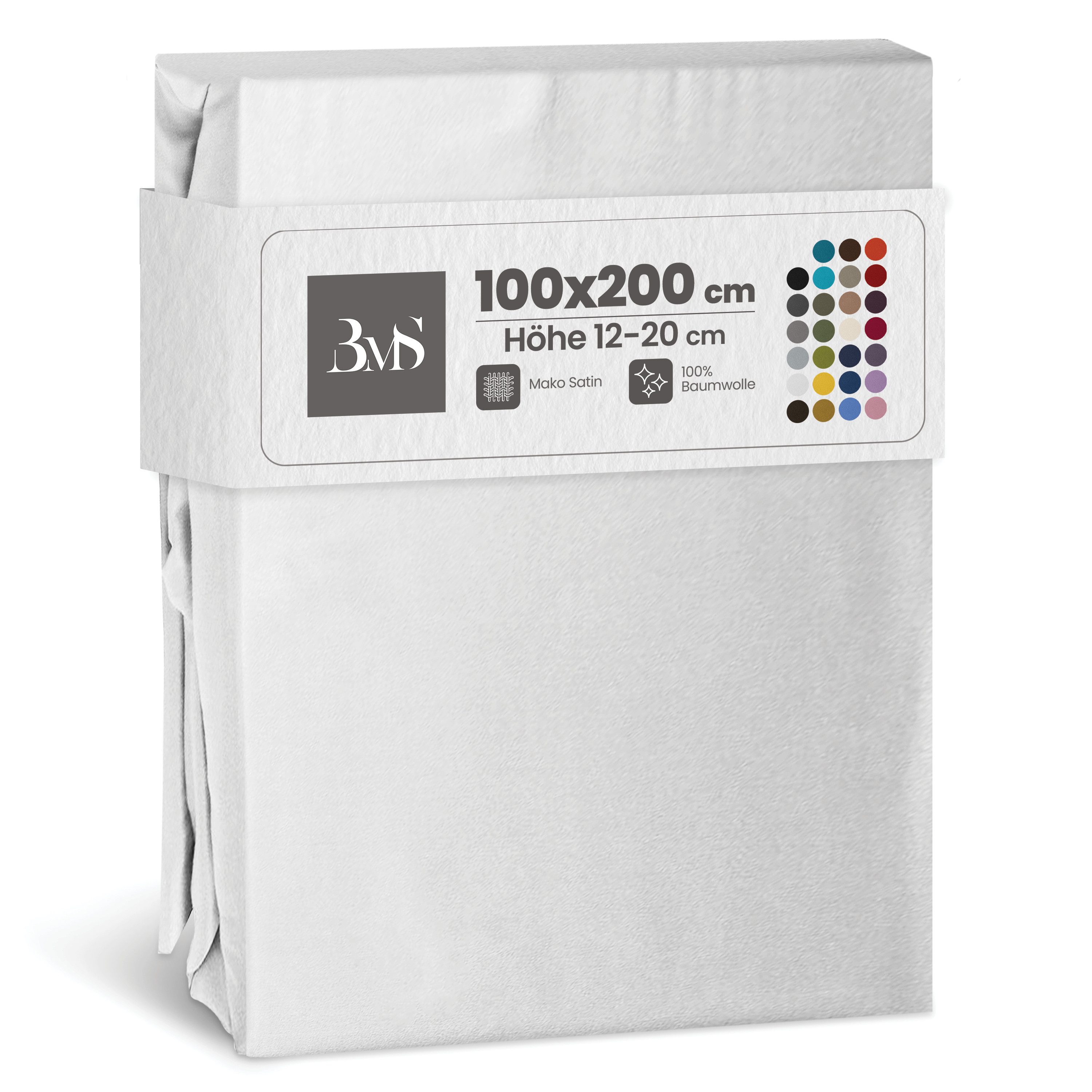 BETTWAESCHE-MIT-STIL Spannbettlaken Mako Satin Spannbettlaken, Matratzenhöh günstig online kaufen