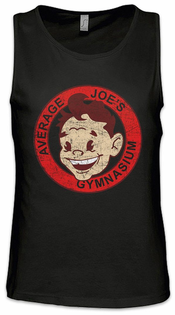 Urban Backwoods Tanktop Average Joe's Gymnasium Ärmelloses T-Shirt Gym Fitness Voll auf die Dodgeball Symbol Logo Fitnessstudio