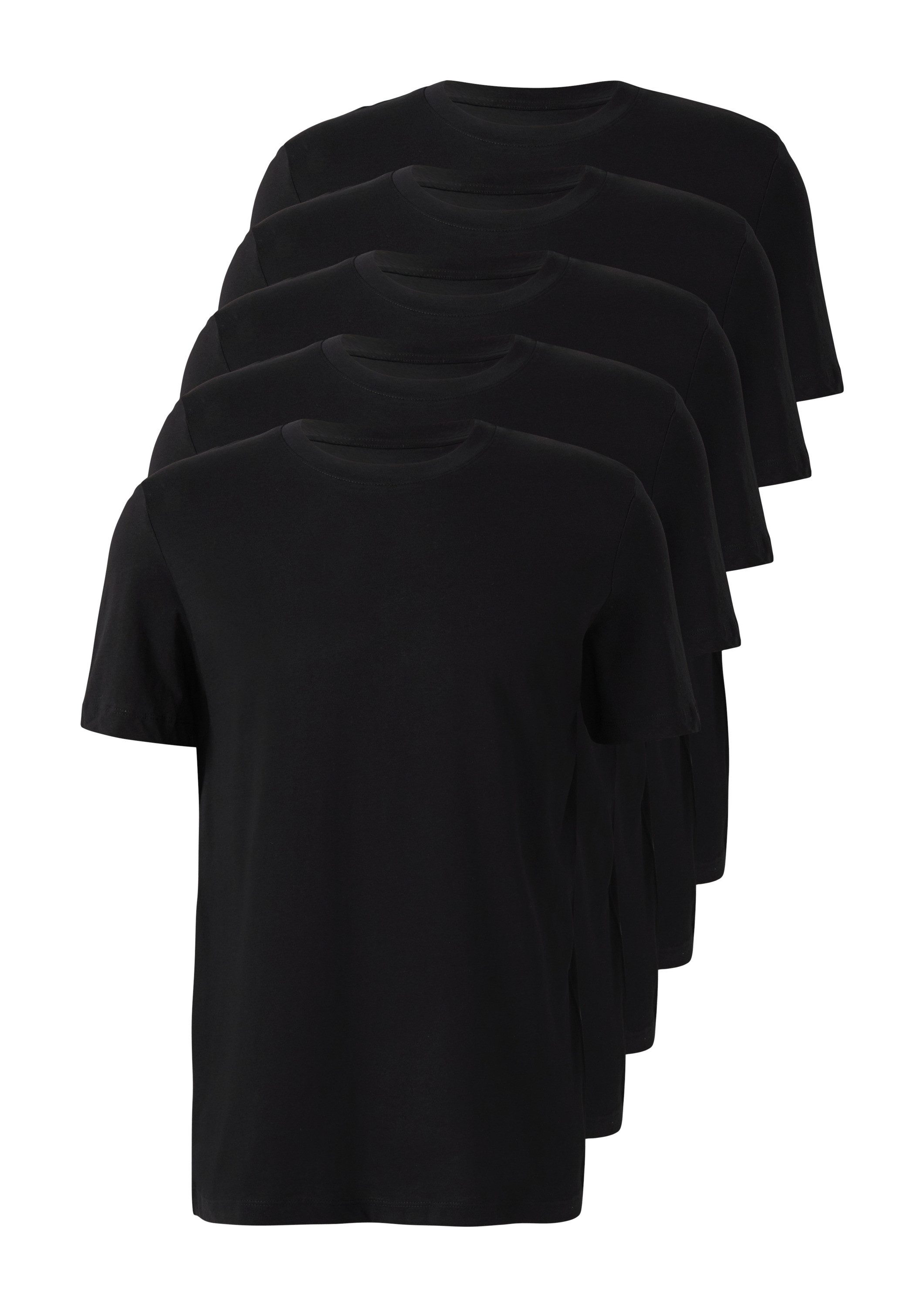 s.Oliver Kurzarmshirt T-Shirt Weiches Kurzarm-T-Shirt aus Baumwoll-Jersey i günstig online kaufen
