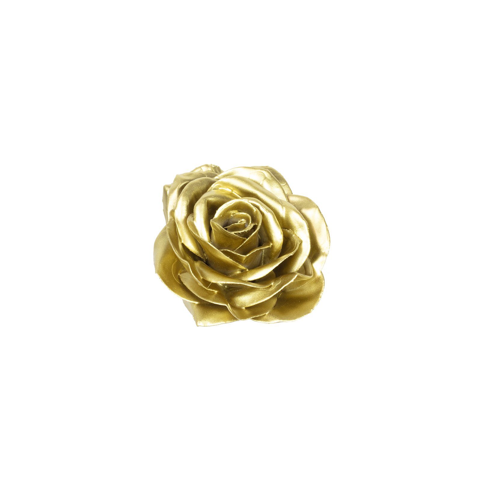 Trockenblume 10er-Set Wachsrose - cm 20 Höhe Gold, Primera
