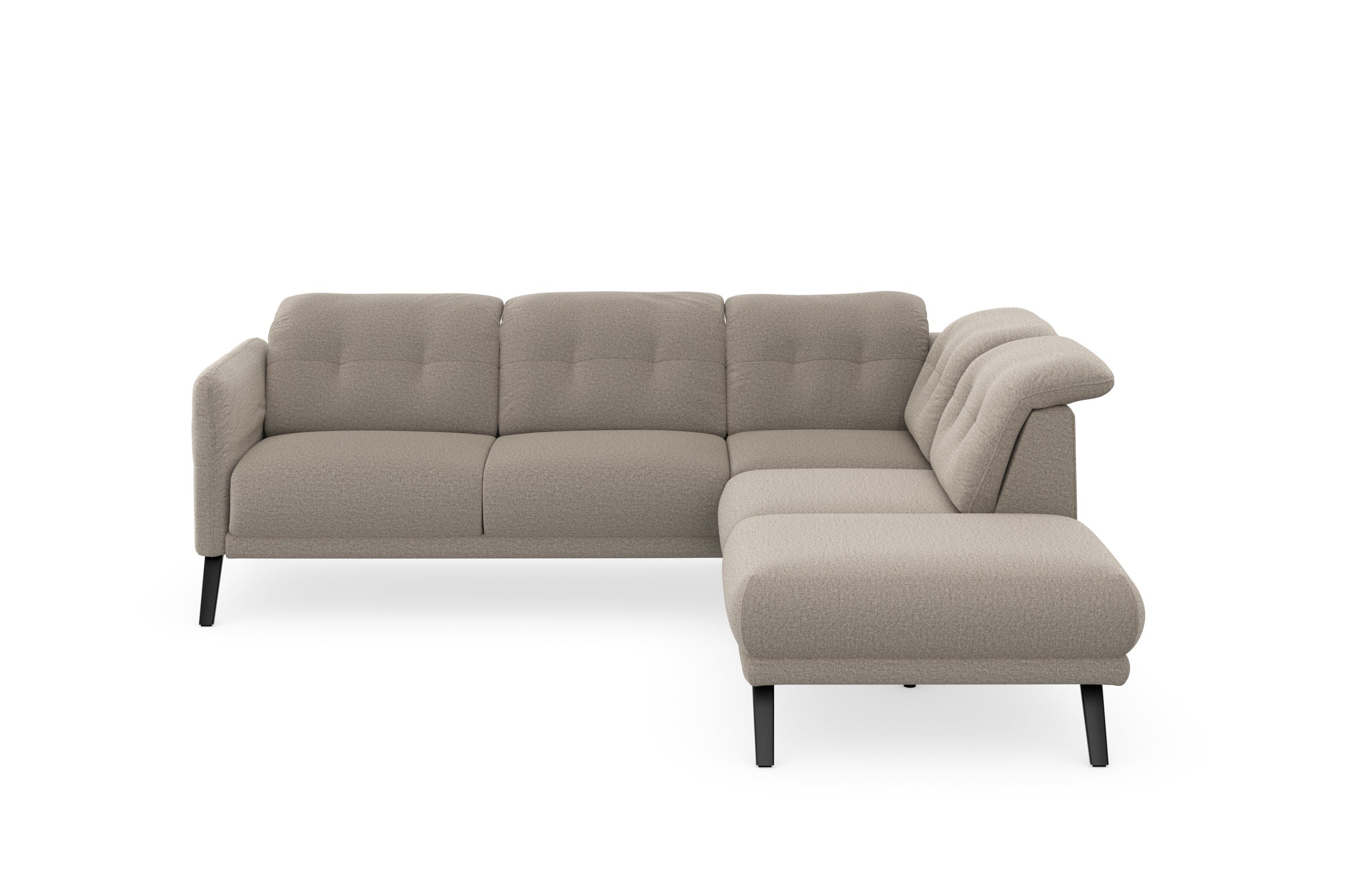 sit&more Ecksofa Scandia, Wahlweise mit und Kopfteilverstellung Armteilfunktion