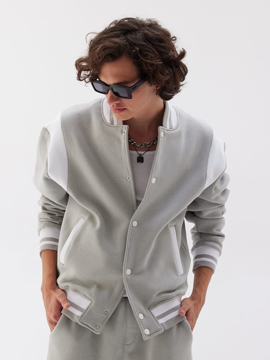 COFI Casuals Collegejacke Basic Jacket Baseballjacke Baumwolle Herren Unise günstig online kaufen