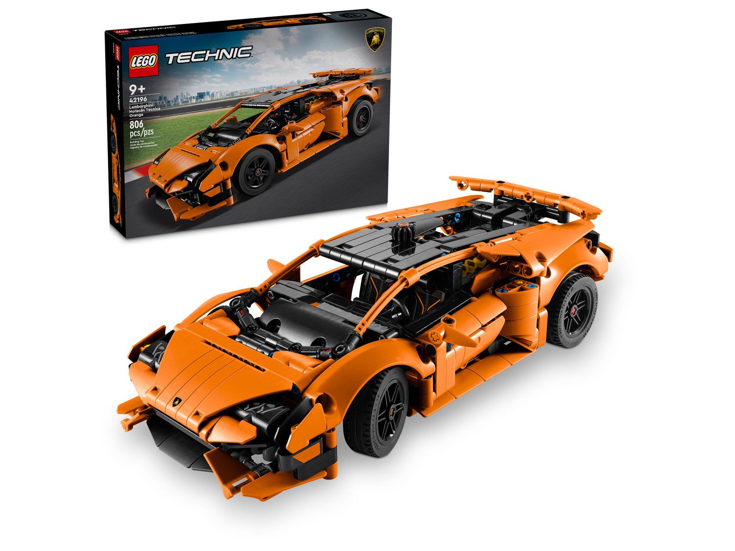 LEGO® Technic 42196 Lamborghini Huracán Tecnica Orange Spielbausteine, (Set günstig online kaufen
