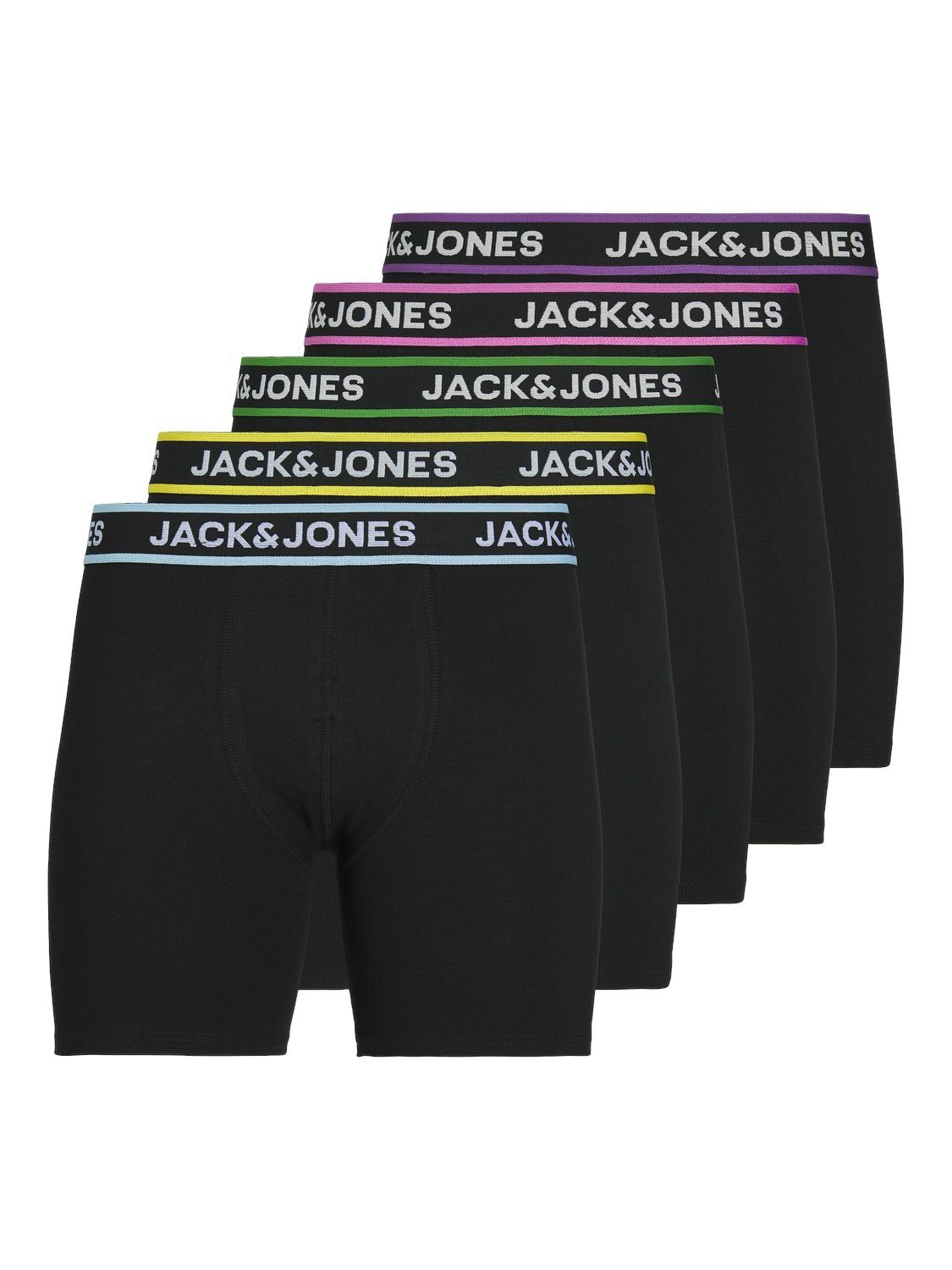 Jack & Jones Boxershorts JACLIME SOLID BOXER BRIEFS 5 PACK