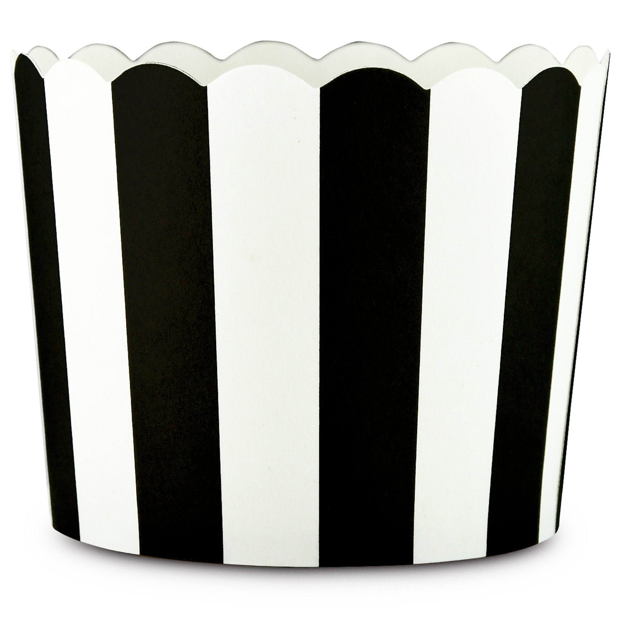 Frau Backformen Muffin Stück, (25-tlg) cm, 6,1 Durchmesser 25 WUNDERVoll schwarz-weiße, Muffinform groß
