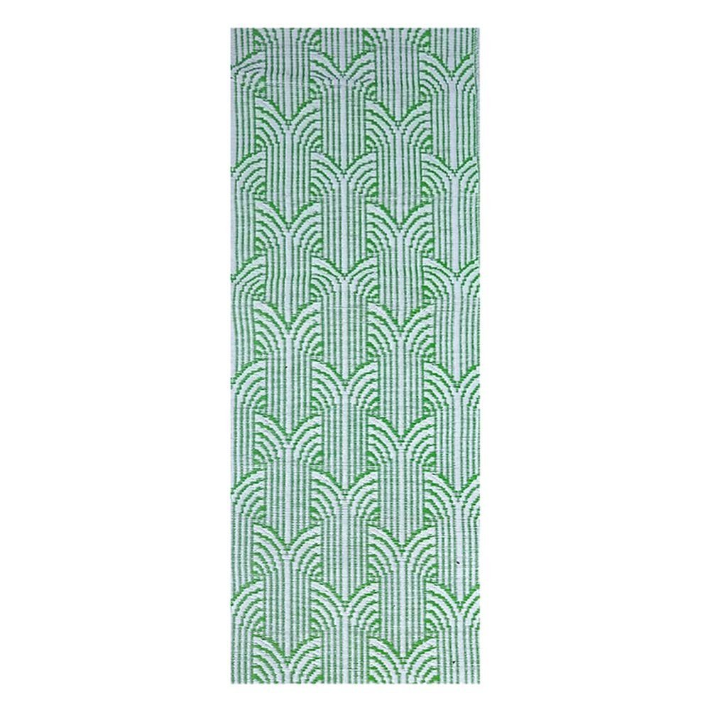 Rivanto Outdoorteppich, Balkonteppich Art deco 68,5 x 125,5 cm Schuhmatte aus Kunststoff