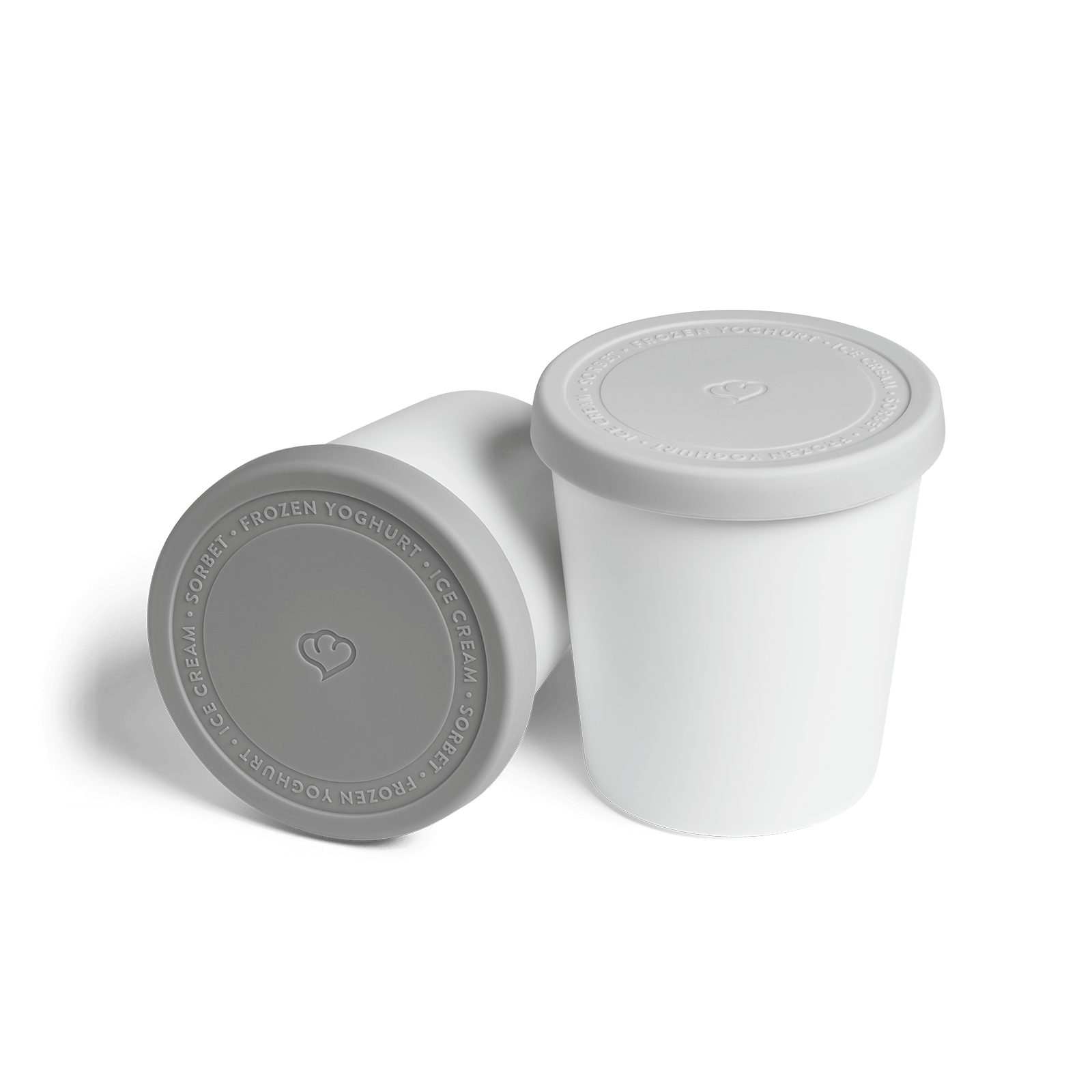 (2-tlg) Thermobehälter Eisbehälter, Springlane 2er-Set grau