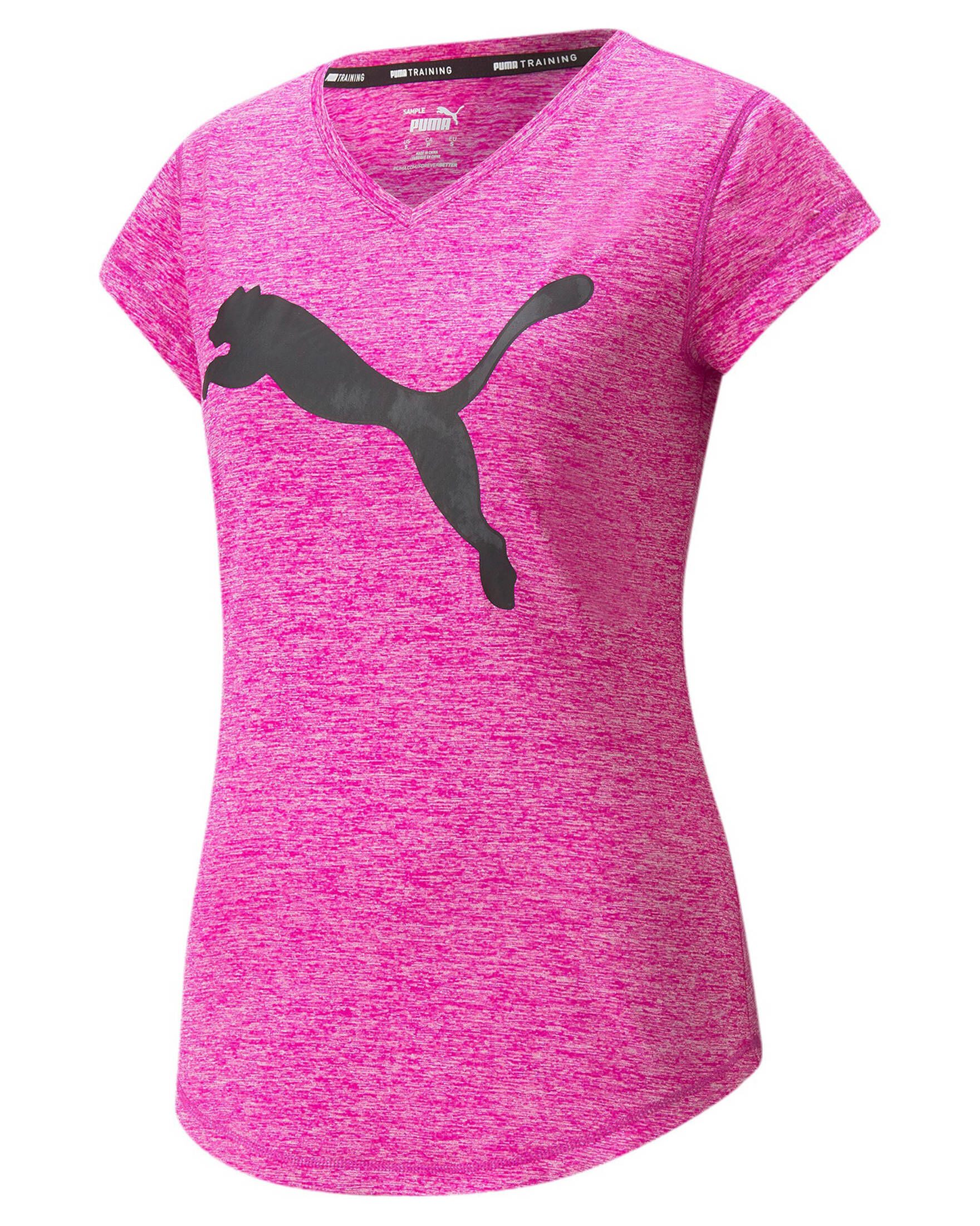 PUMA T-Shirt Damen Trainingsshirt "Favourite Heather Cat Tee" (1-tlg)