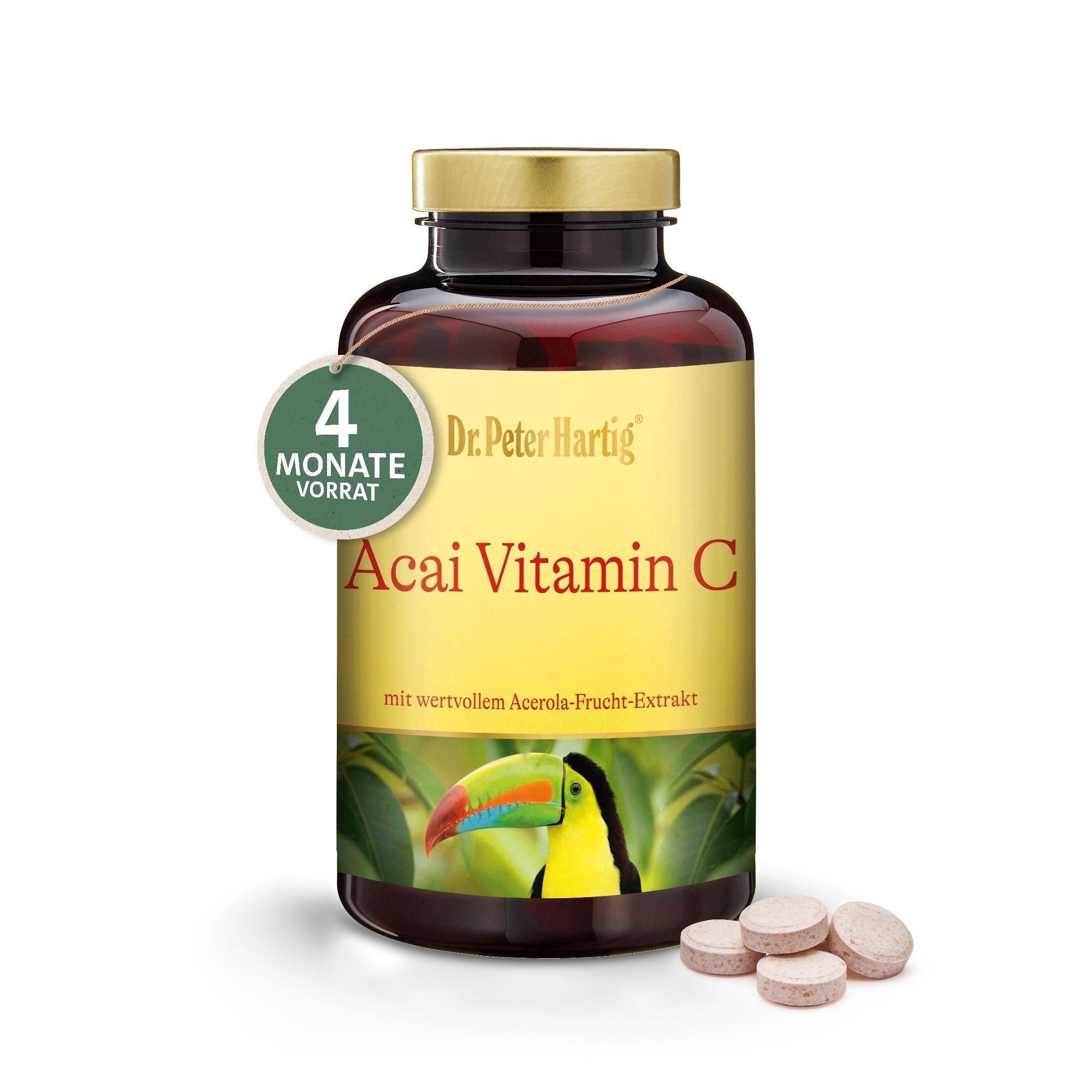 Acai Vitamin C, zum Lutschen, Acai-Beere, Acerola-Kirsche, vegan, Presslinge