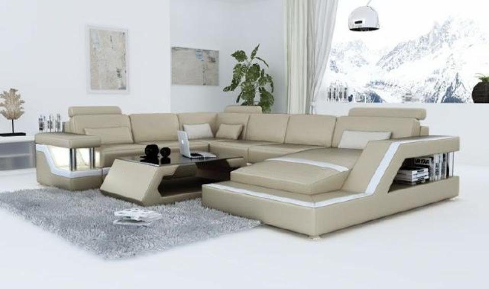 JVmoebel Ecksofa, Wohnlandschaft Designer Big Patentiert NEU Couch Modernes Ledersofa