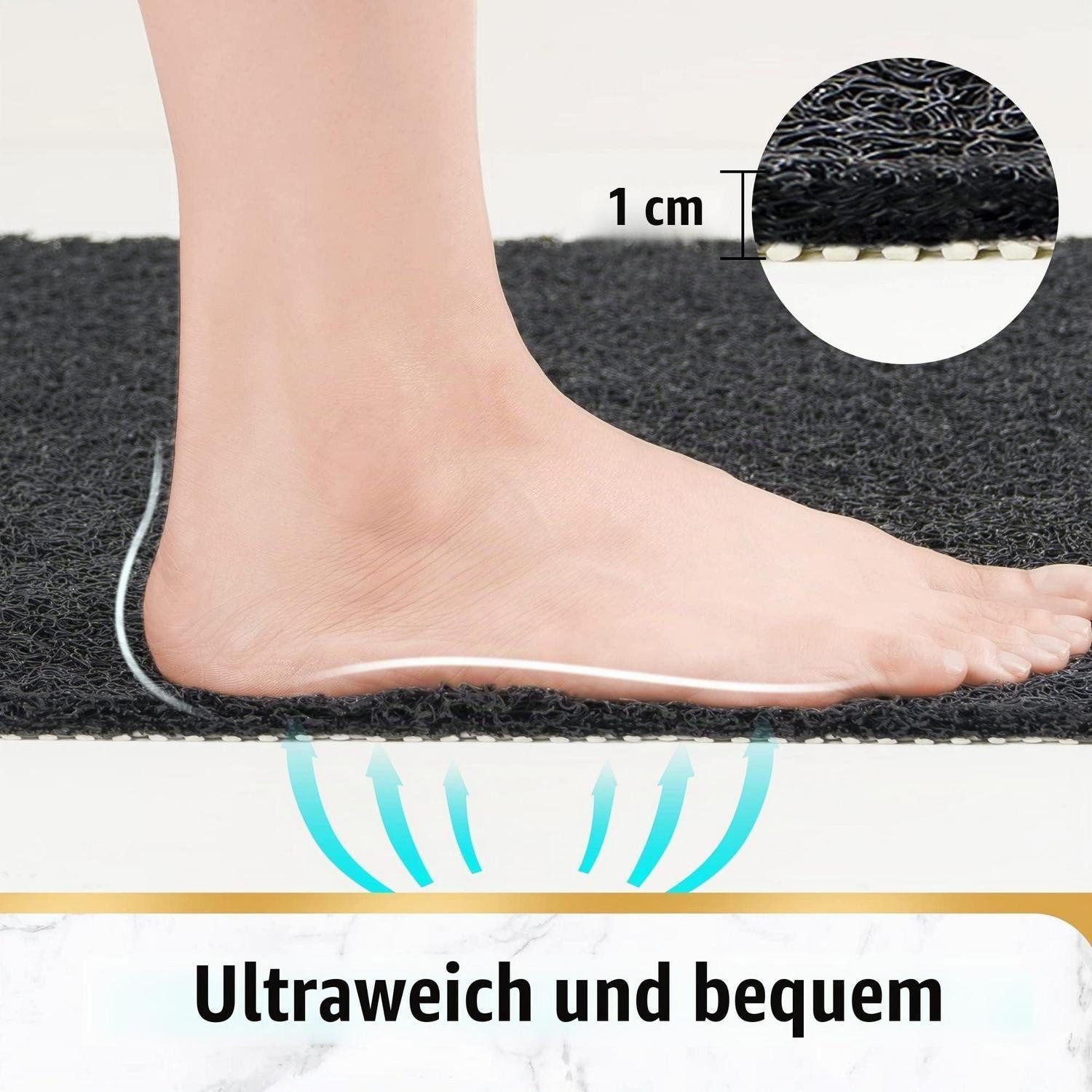 LuxusKollektion Duscheinlage Duschmatte Antirutschmatte Schwarz 60 x 60 cm (Quadratisch), B: 60 cm, L: 60 cm – Bild 3 von 5