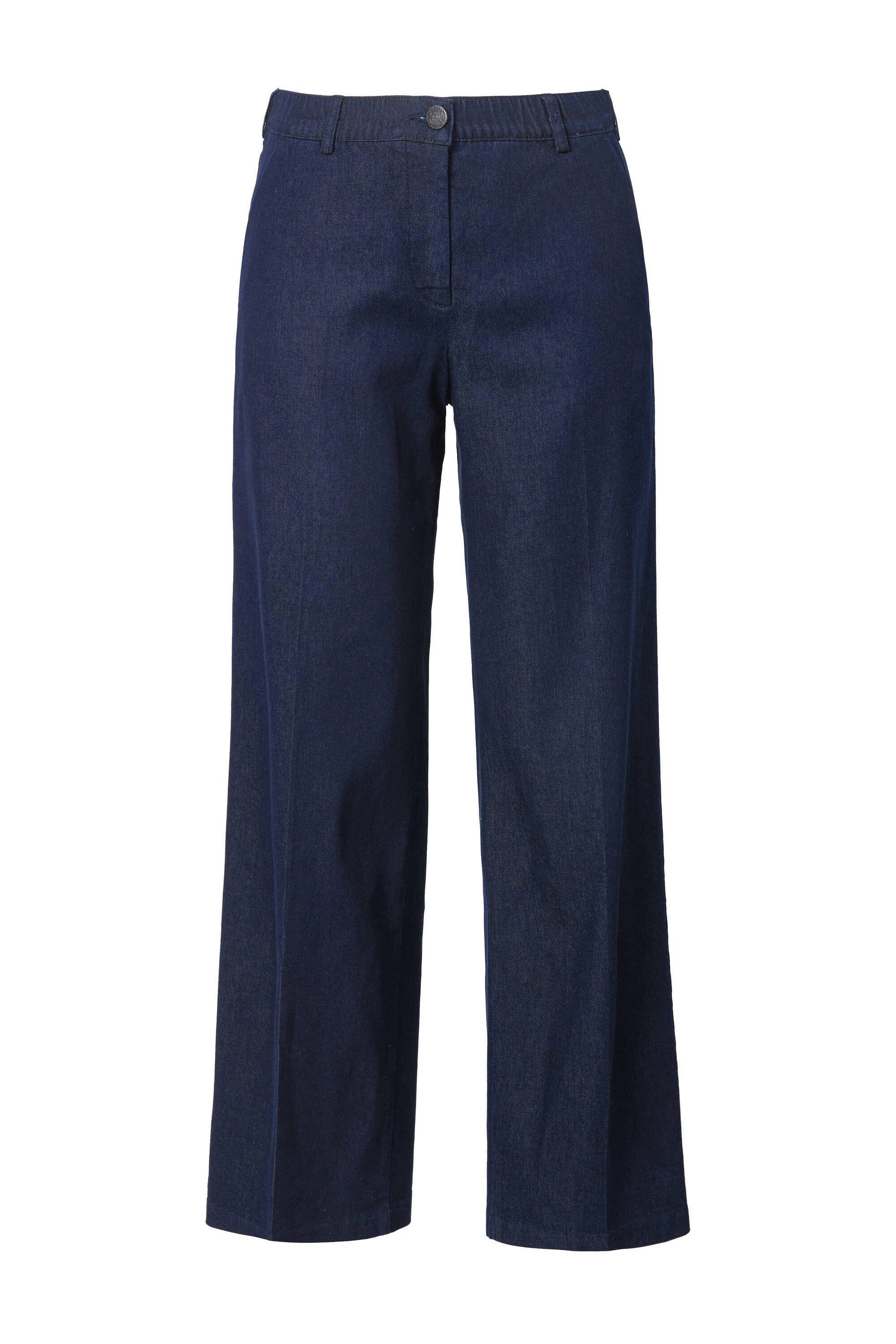 Regular-fit-Jeans Jeans Mary Bügelfalte weites Bein Komfortbund