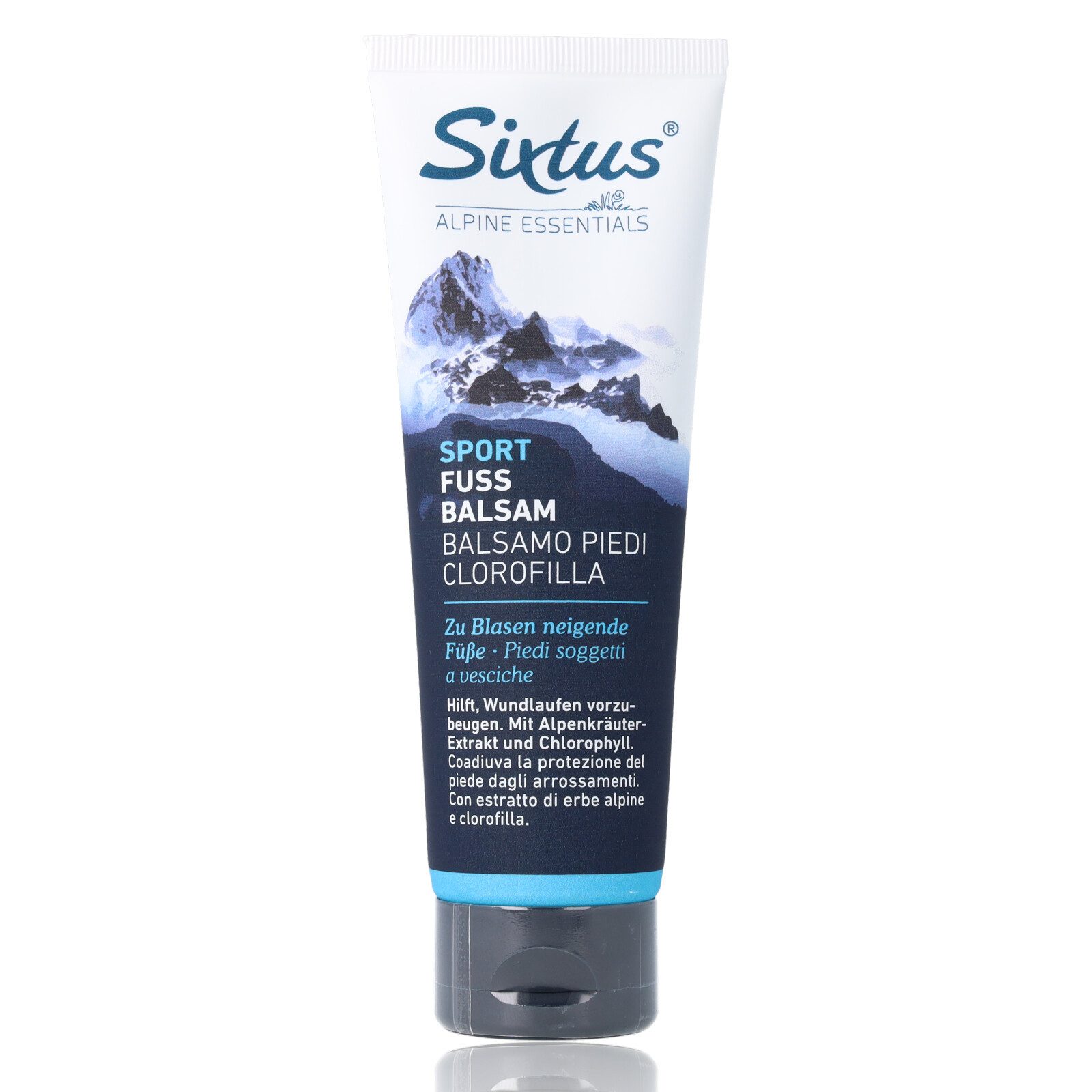 Sixtus Fußcreme Sixtus Sport Fuß Balsam beugt Blasenbildung und Wundlaufen vor 125ml ideal für Läufer & Wanderer, 1-tlg., entzündungshemmend & erhöht die Hautelastizität
