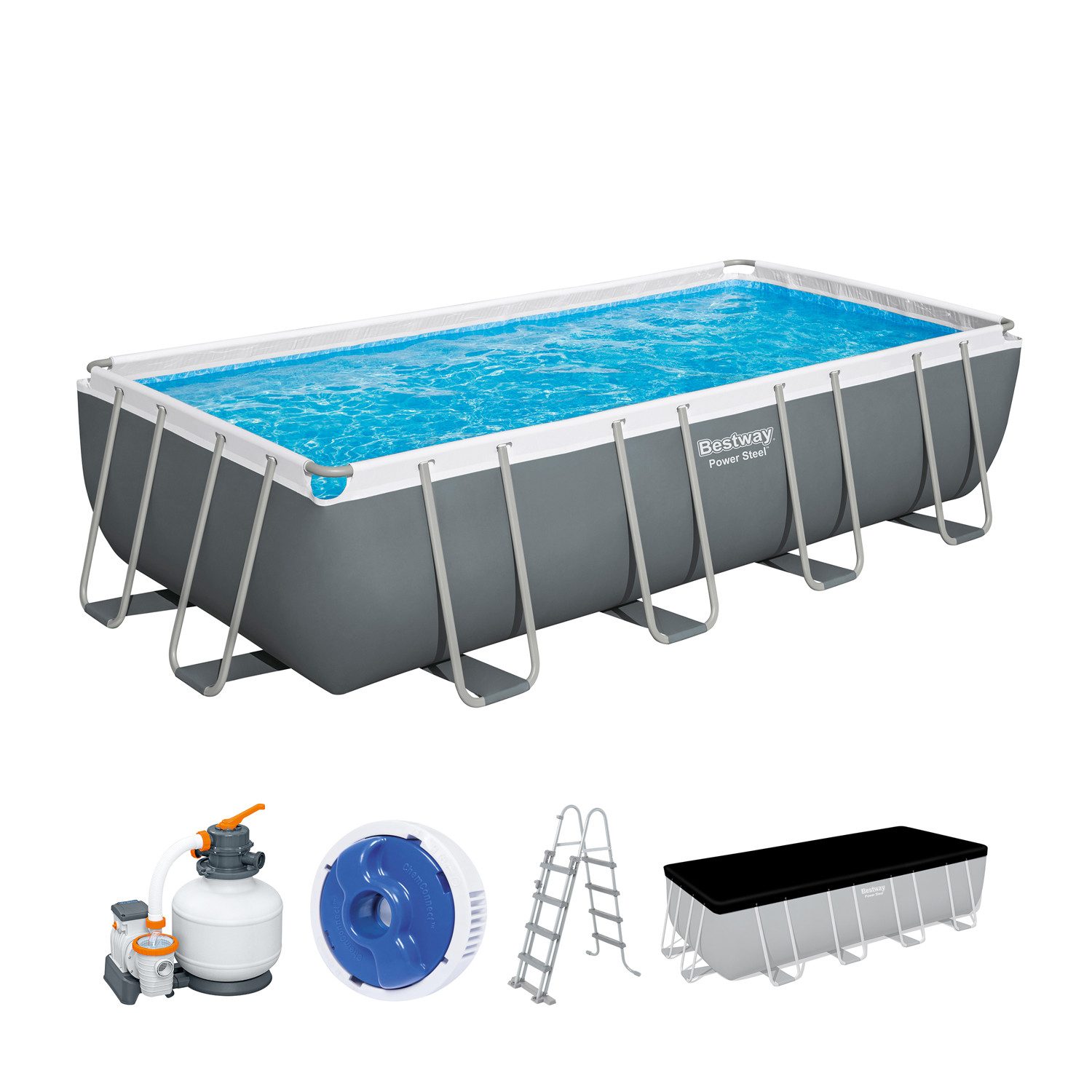 Framepool Bestway 56466 Power Steel Frame Pool 549 x 274 x 122 cm