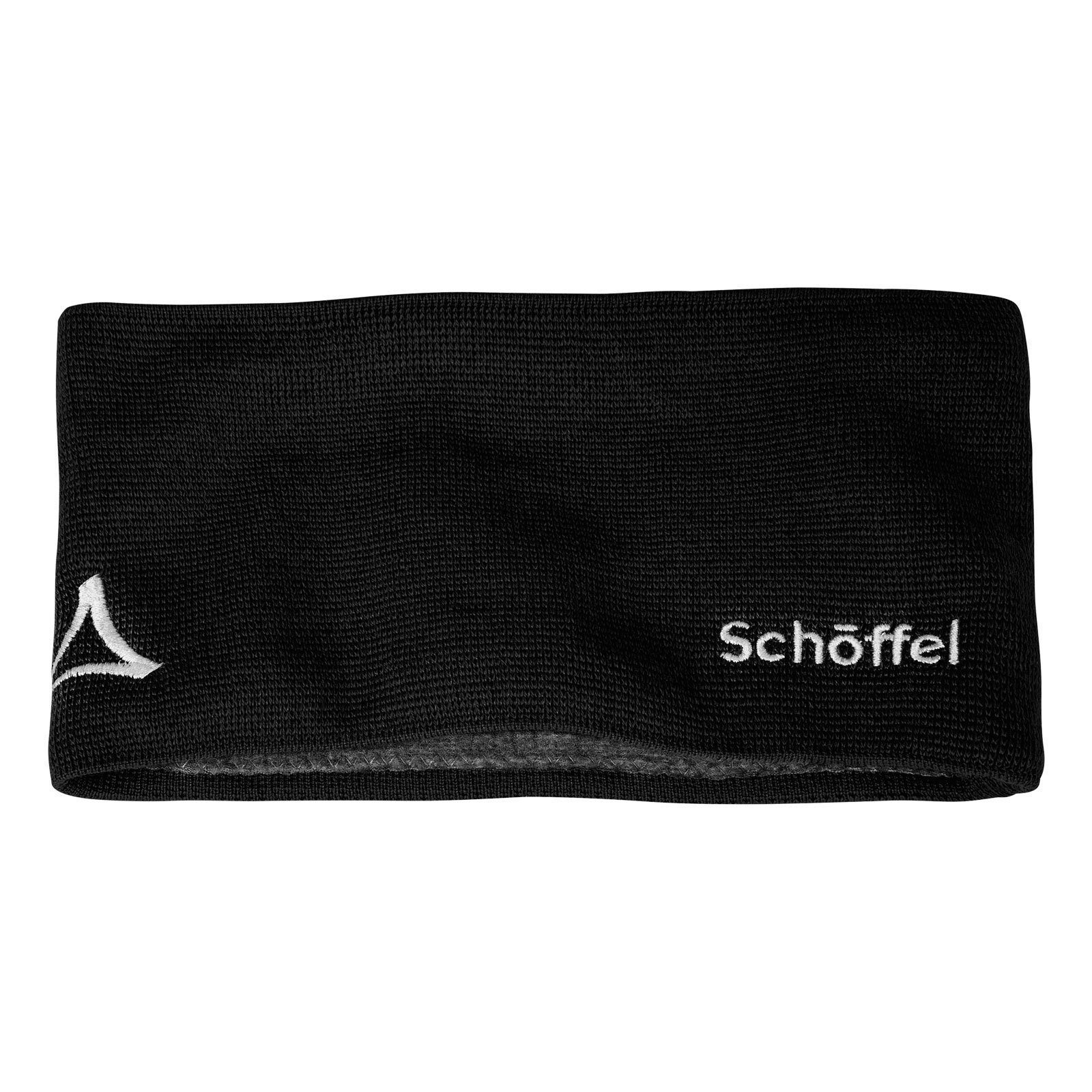 Schöffel Stirnband Knitted Headband Fornet mit Markenlogo Schwarz
