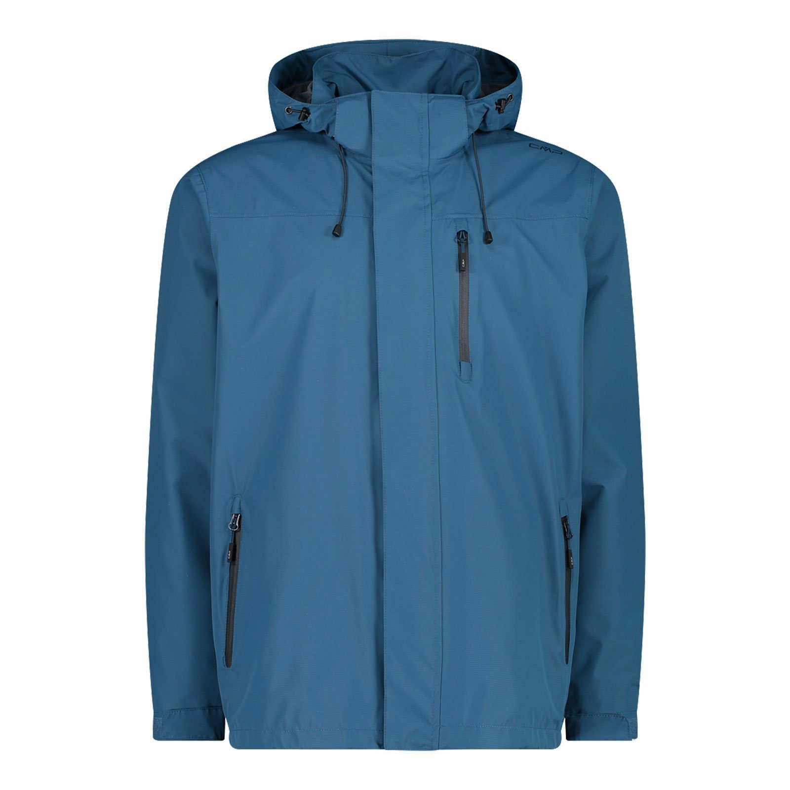 CMP Regenjacke zum Jacke mit Packtasche Jacket der Hood M879 integrierter Zip Man Verstauen dusty blue