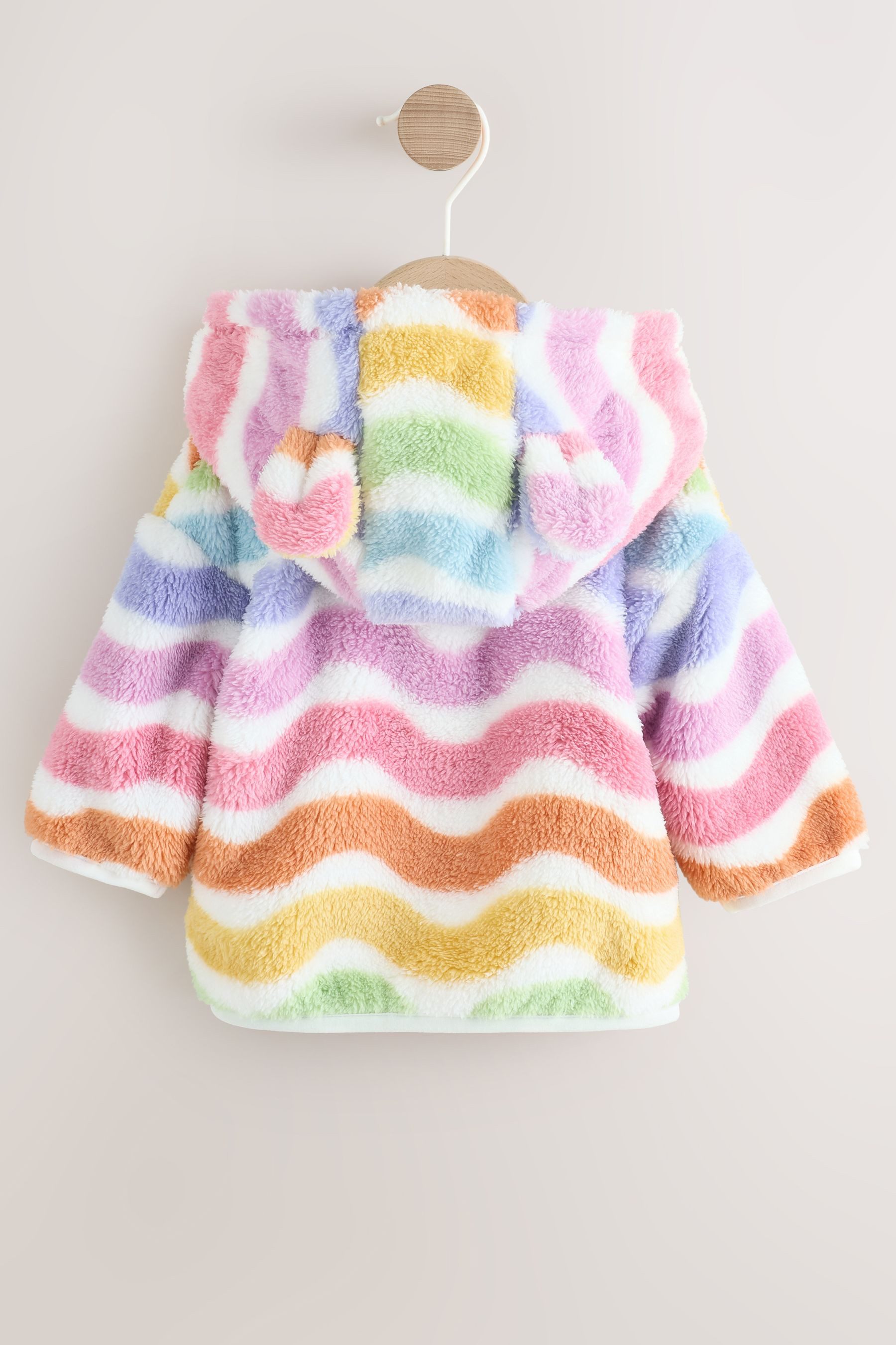 Next Kapuzenfleecejacke Baby Fleecejacke mit Reißverschluss und Kapuze (1-St)