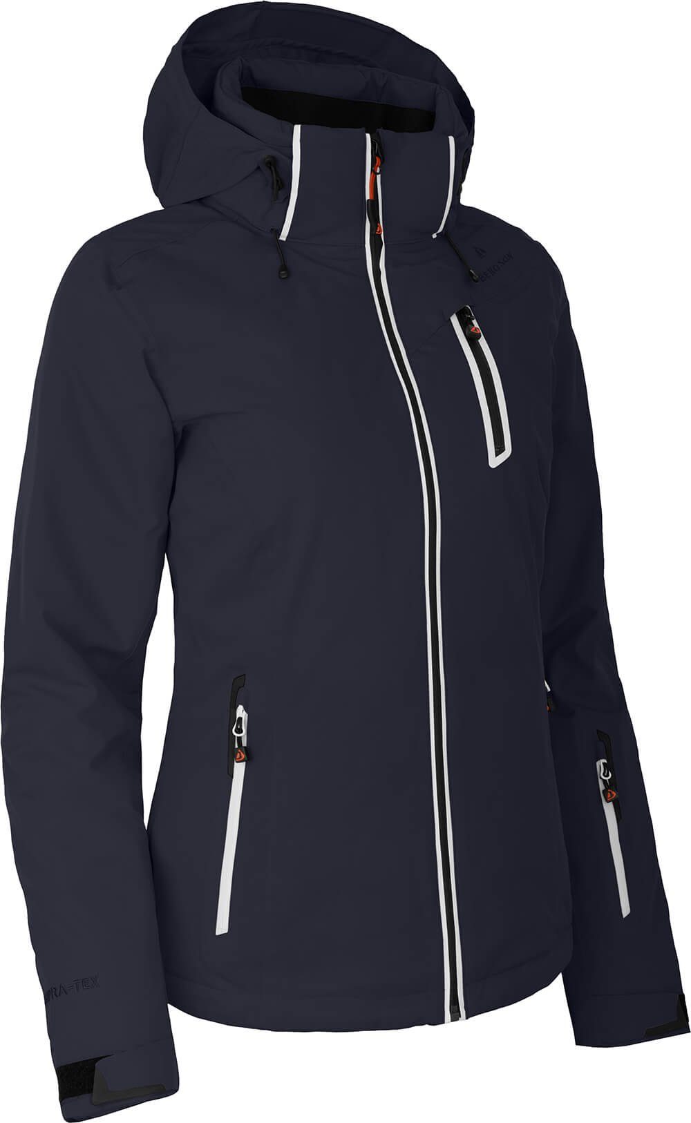 Bergson Skijacke NICE Damen Skijacke, wattiert, 20000 mm Wassersäule, Kurzgrößen, Nacht blau