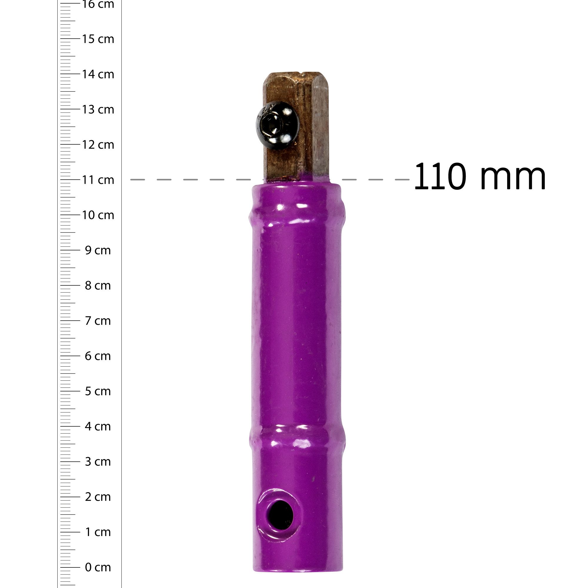 EzyRoller Spielfahrzeug-Erweiterung Mini, Verlängerungsstange Verlängerung Stange Ersatzteil (lila, 110 mm)