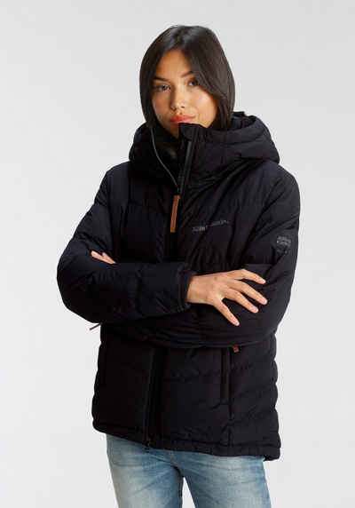 Alife & Kickin Outdoorjacke JuanaAK A warm wattierte Puffer Jacket mit Kapuze und trendiger Steppung