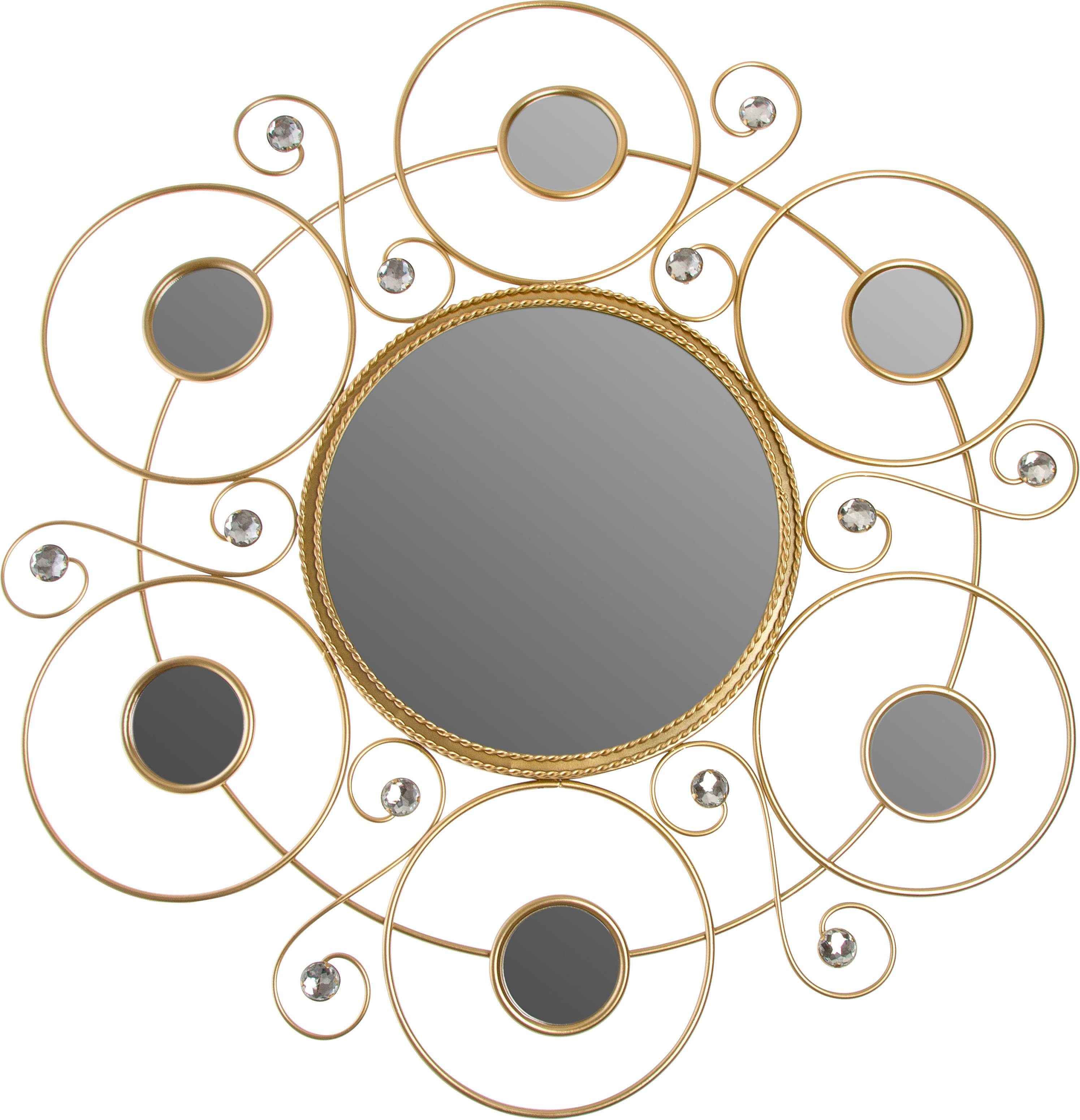 Dekospiegel Helios, gold