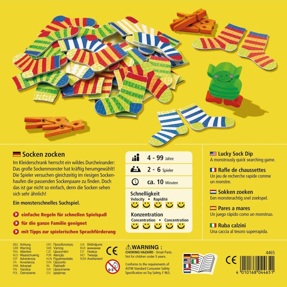 Haba Made Socken Holzspielzeug, Spiel, Germany zocken, in Zuordnungsspiel