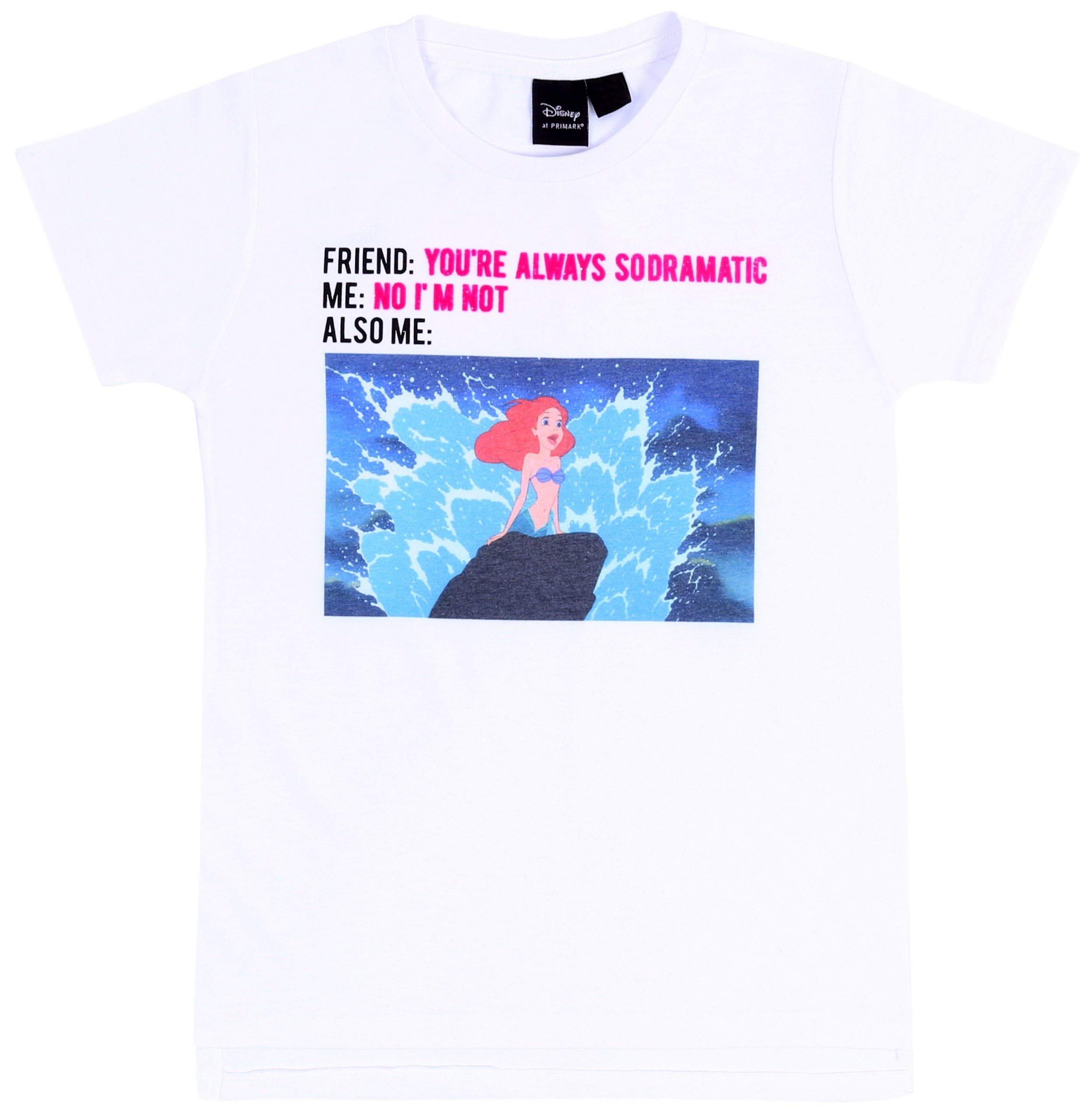 Kurzarmbluse Weißes T-Shirt, DISNEY T-Shirt 8-9 Jahre