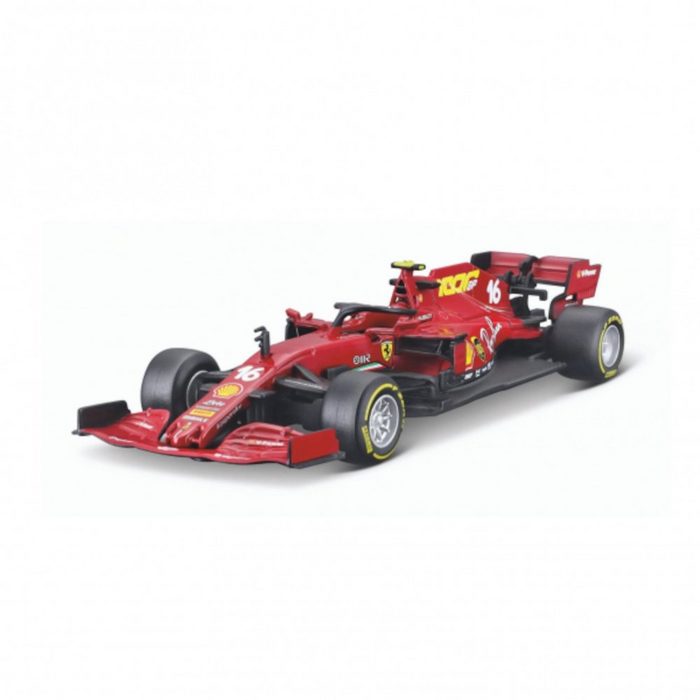 Bburago Spielzeug-Auto Modellauto - Ferrari 2020 Toskana GP SF1000 #16 Leclerc (Maßstab 1:43)