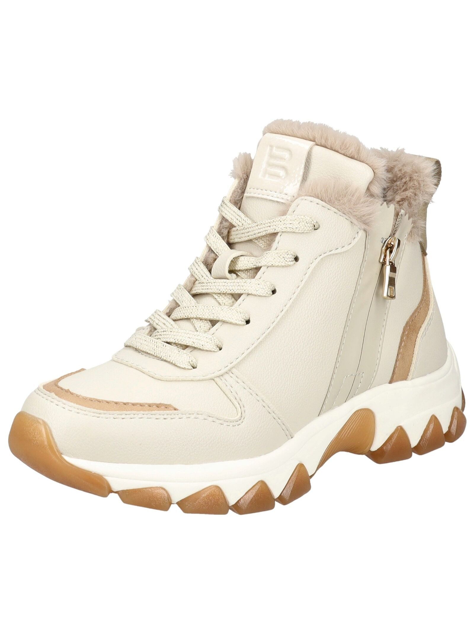 BAGATT Stiefelette Lederimitat/Textil Schnürstiefelette