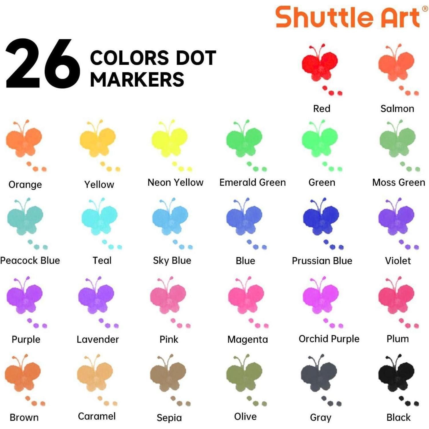 LuxusKollektion Marker Punktmarker Stempel Bingo Kinder Auswaschbar Ungiftig 26