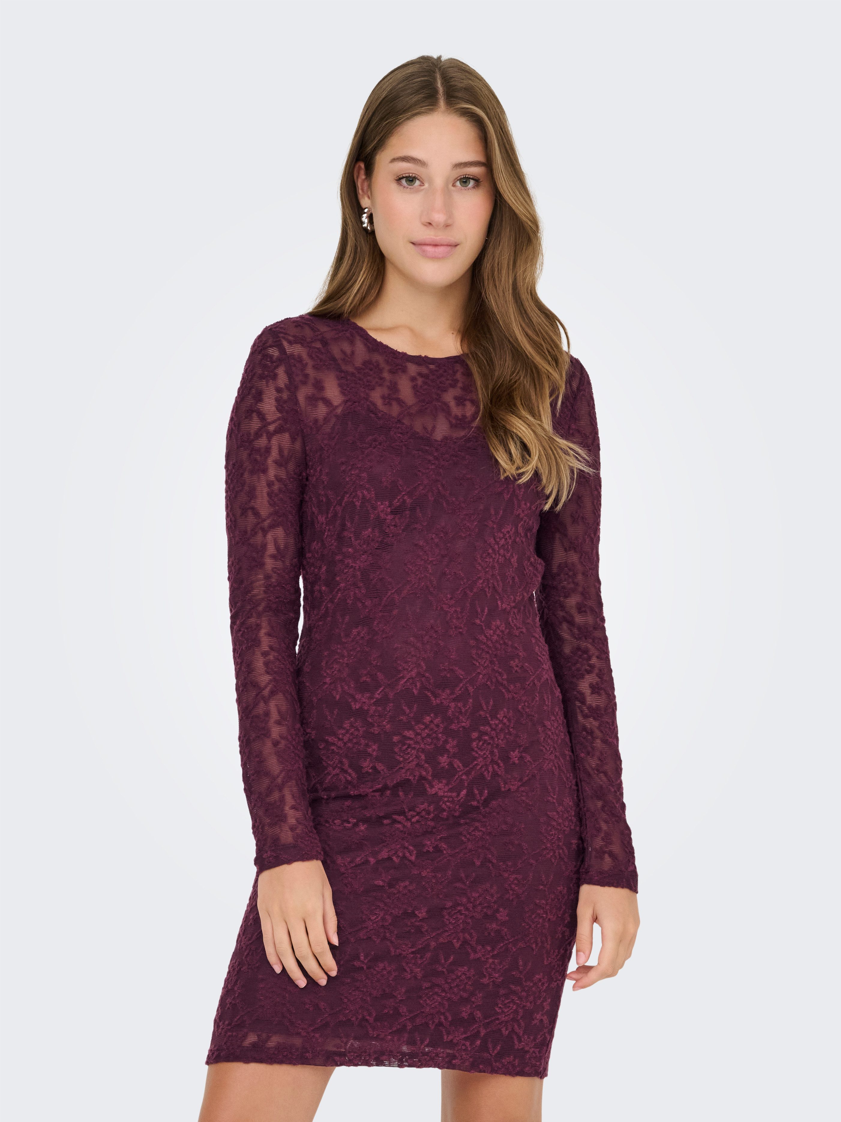 ONLY Minikleid ONLBLAISE L/S O-NECK DRESS JRS Sommerkleid günstig online kaufen