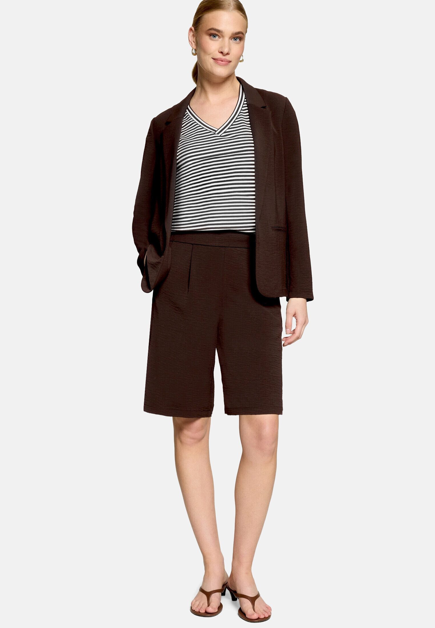 Zero Shorts Damen mit weitem Bein Plain/ ohne Details