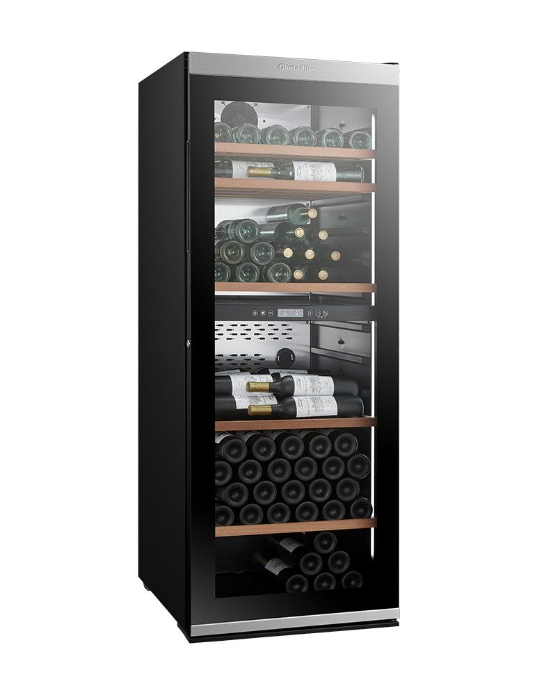 CLIMADIFF Weinkühlschrank MILLESIME190DB, für 194 Standardflaschen á 0,75l,2 ZONEN, SMART, Lagerschrank, freistehend