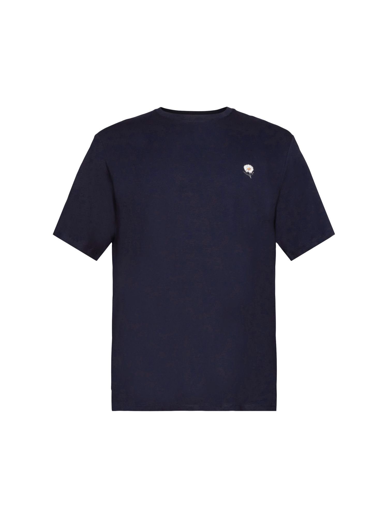 edc by Esprit T-Shirt T-Shirt aus nachhaltiger Baumwolle (1-tlg) NAVY
