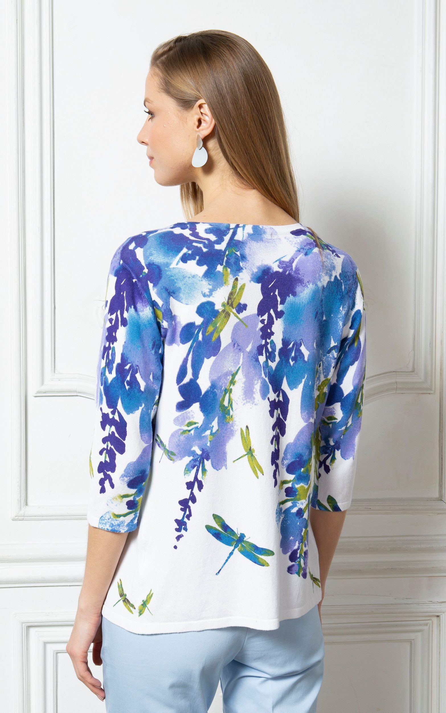 Passioni Cardigan Twinset mit Aquarell-Blumendruck und günstig online kaufen
