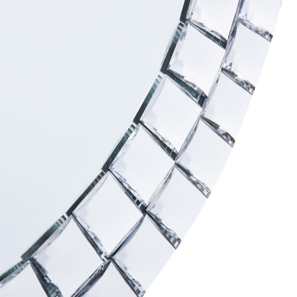 vidaXL Spiegel 60 cm Wandspiegel 60 cm Hartglas Rund